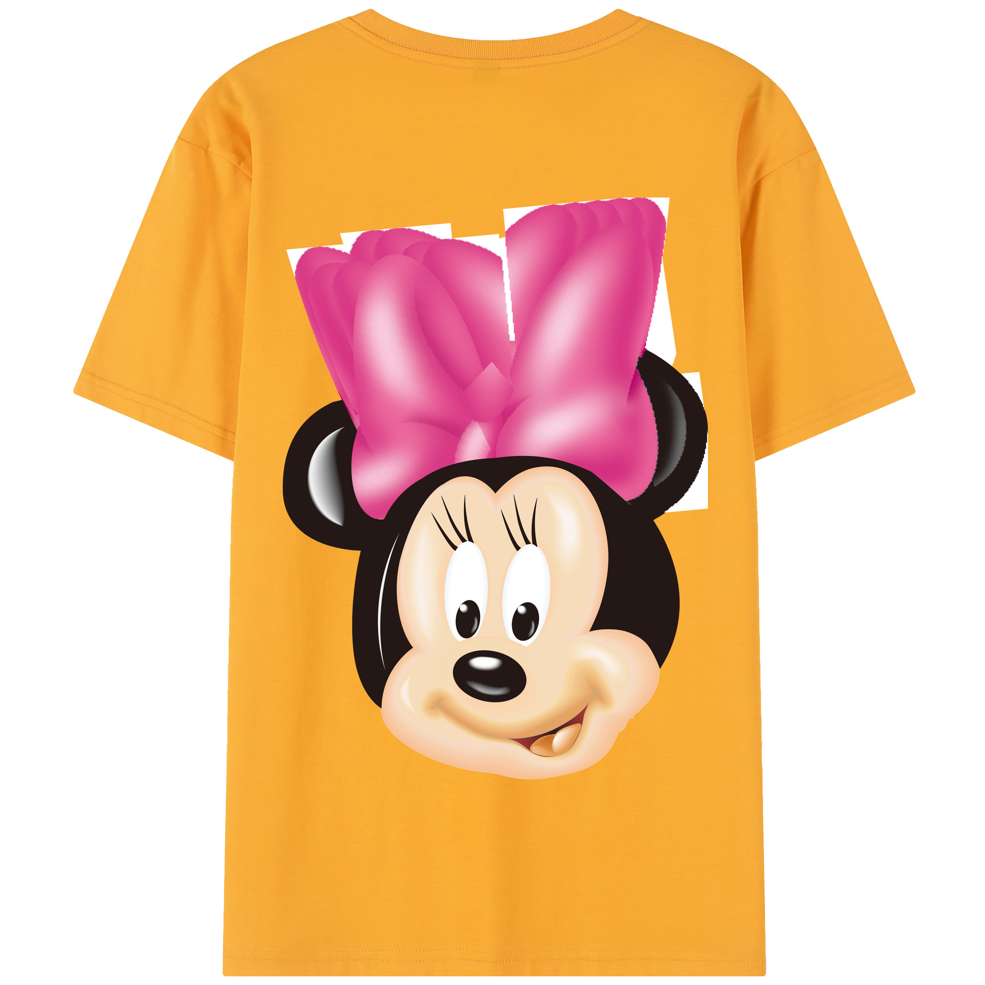 （画像用） ミッキーマウス Mickey Mouse 綿100％半袖Tシャツ（背面プリント）