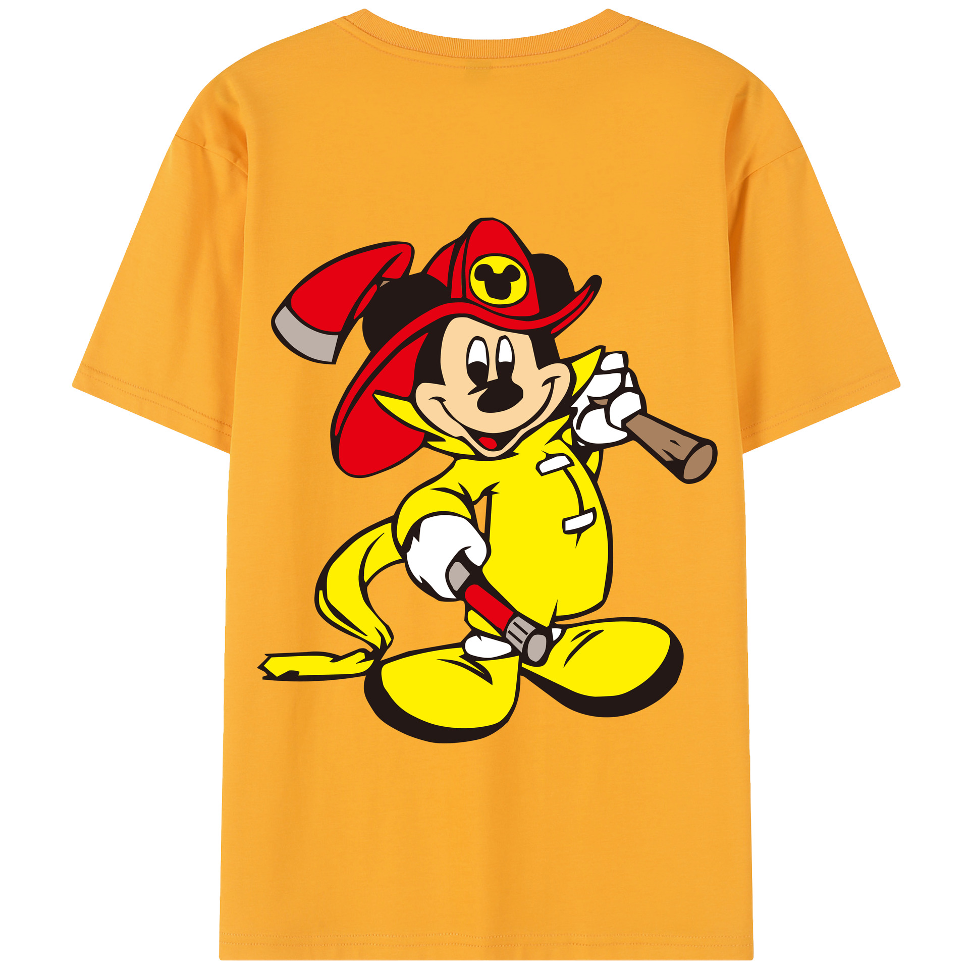 （画像用） ミッキーマウス Mickey Mouse 綿100％半袖Tシャツ（背面プリント）