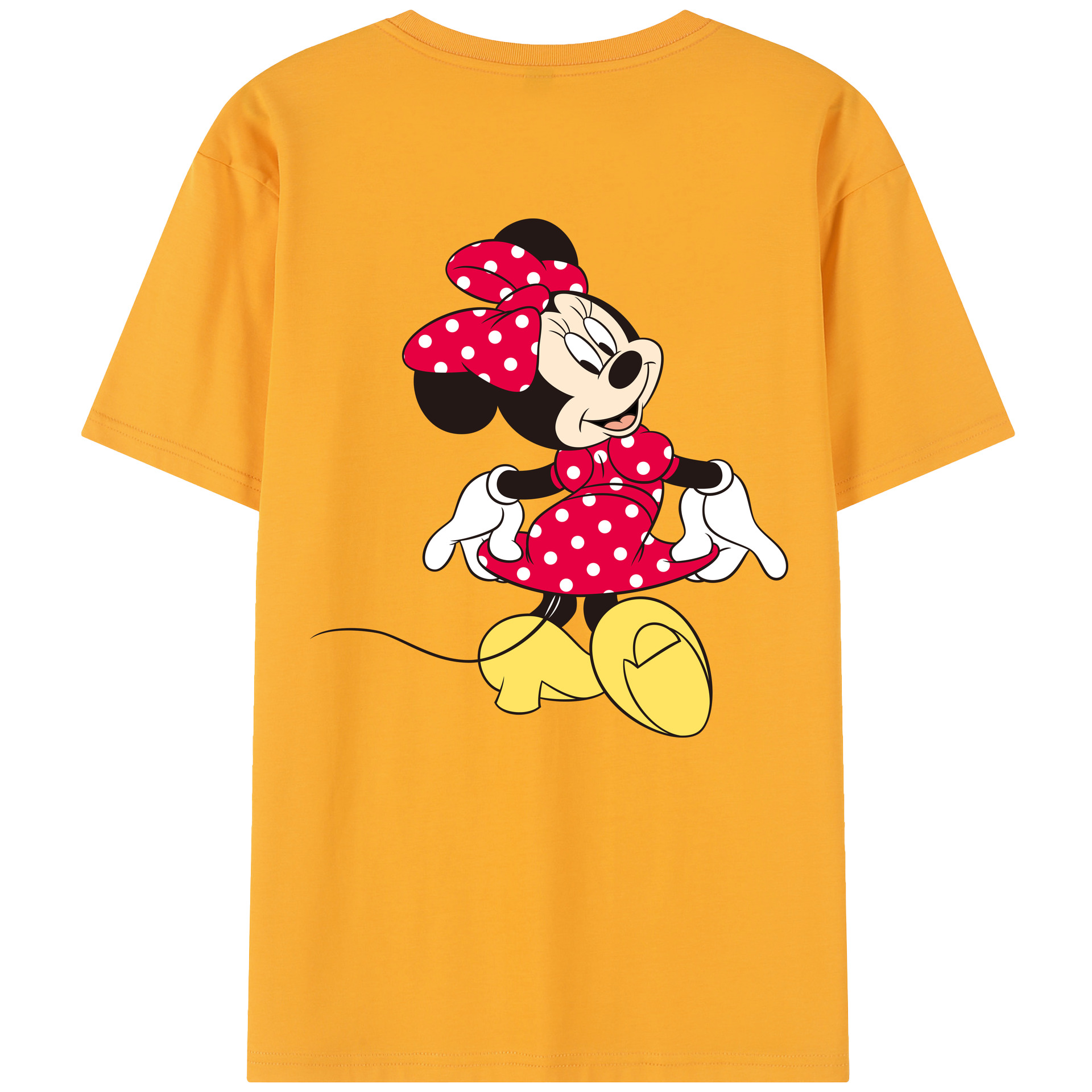 （画像用） ミッキーマウス Mickey Mouse 綿100％半袖Tシャツ（背面プリント）