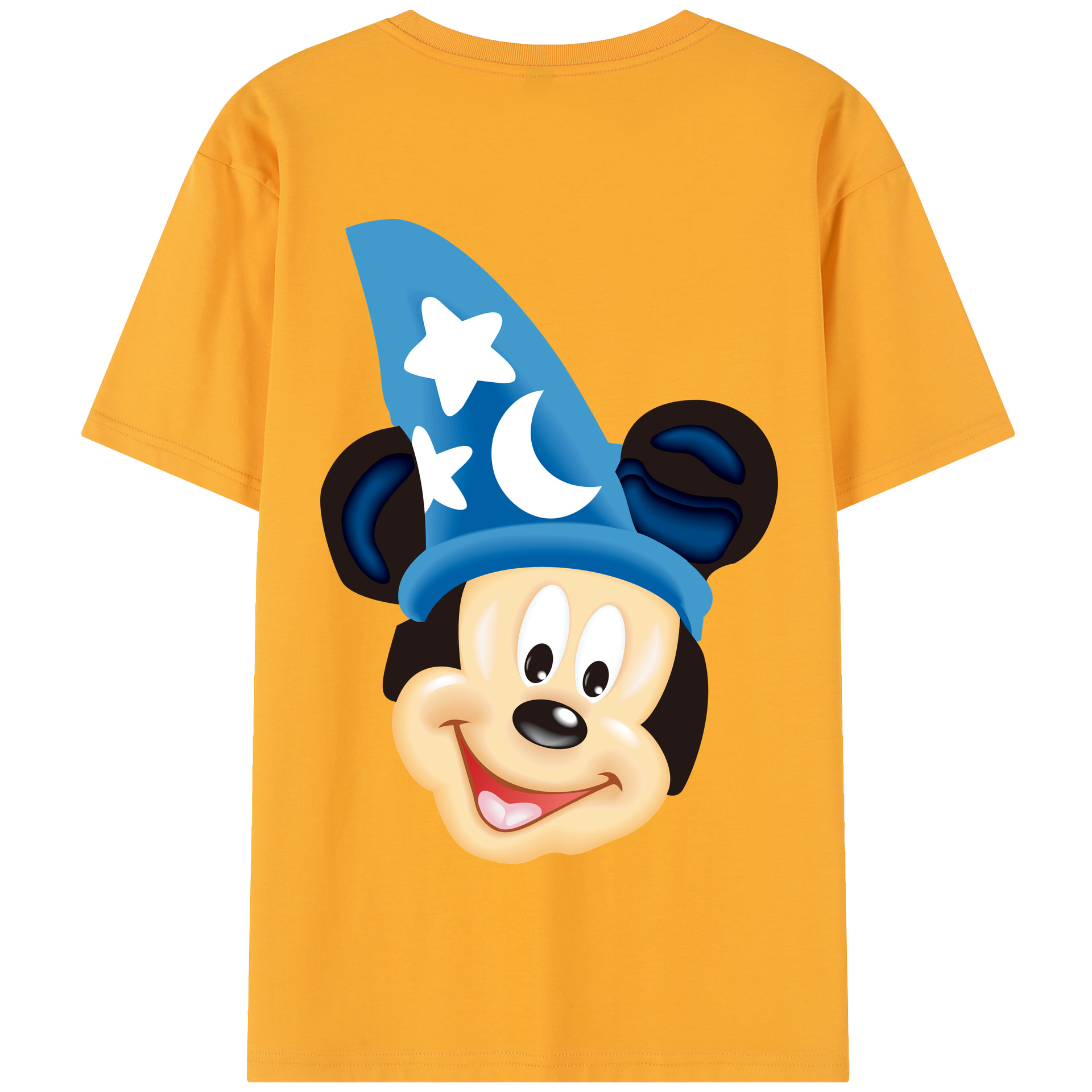（画像用） ミッキーマウス Mickey Mouse 綿100％半袖Tシャツ（背面プリント）