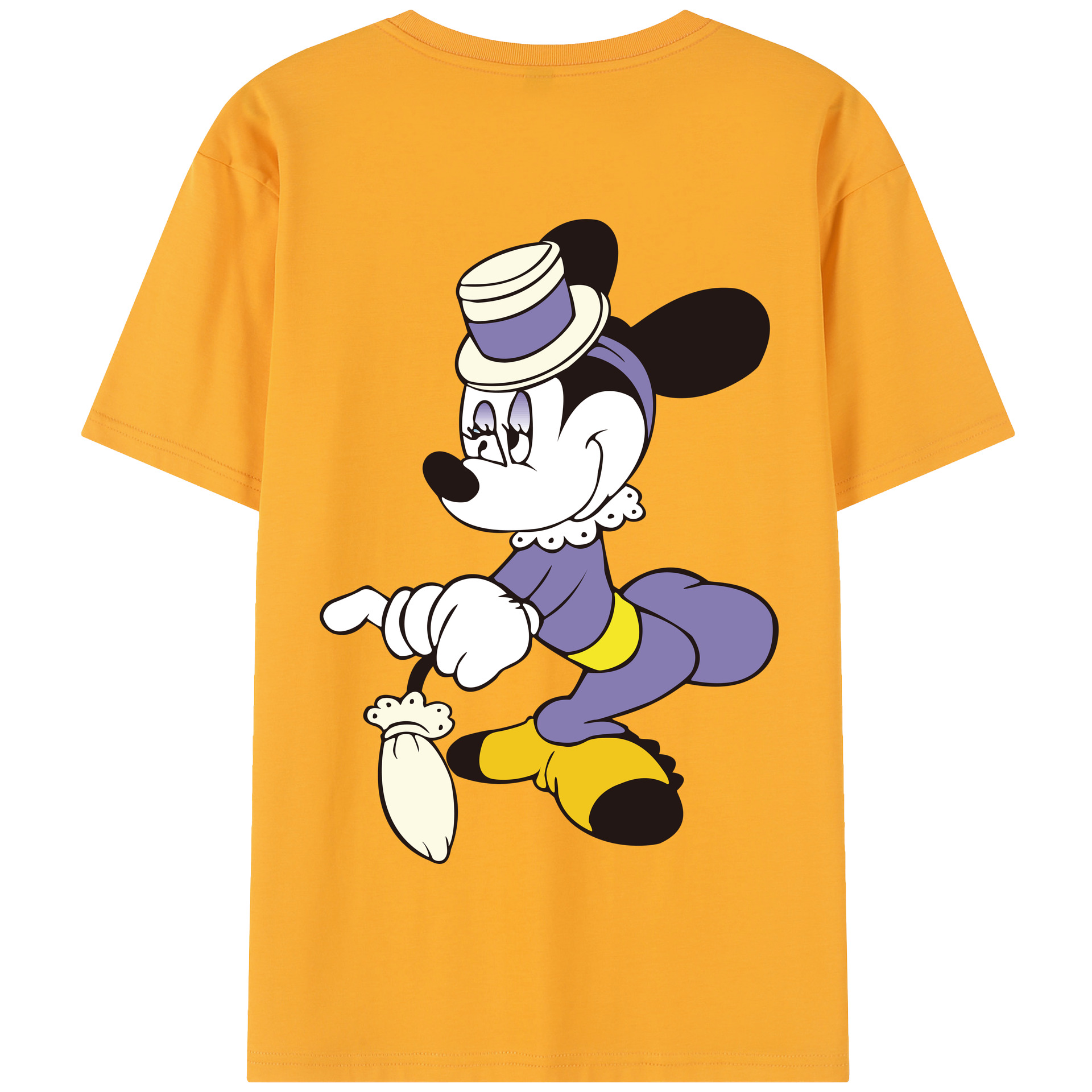 （画像用） ミッキーマウス Mickey Mouse 綿100％半袖Tシャツ（背面プリント）