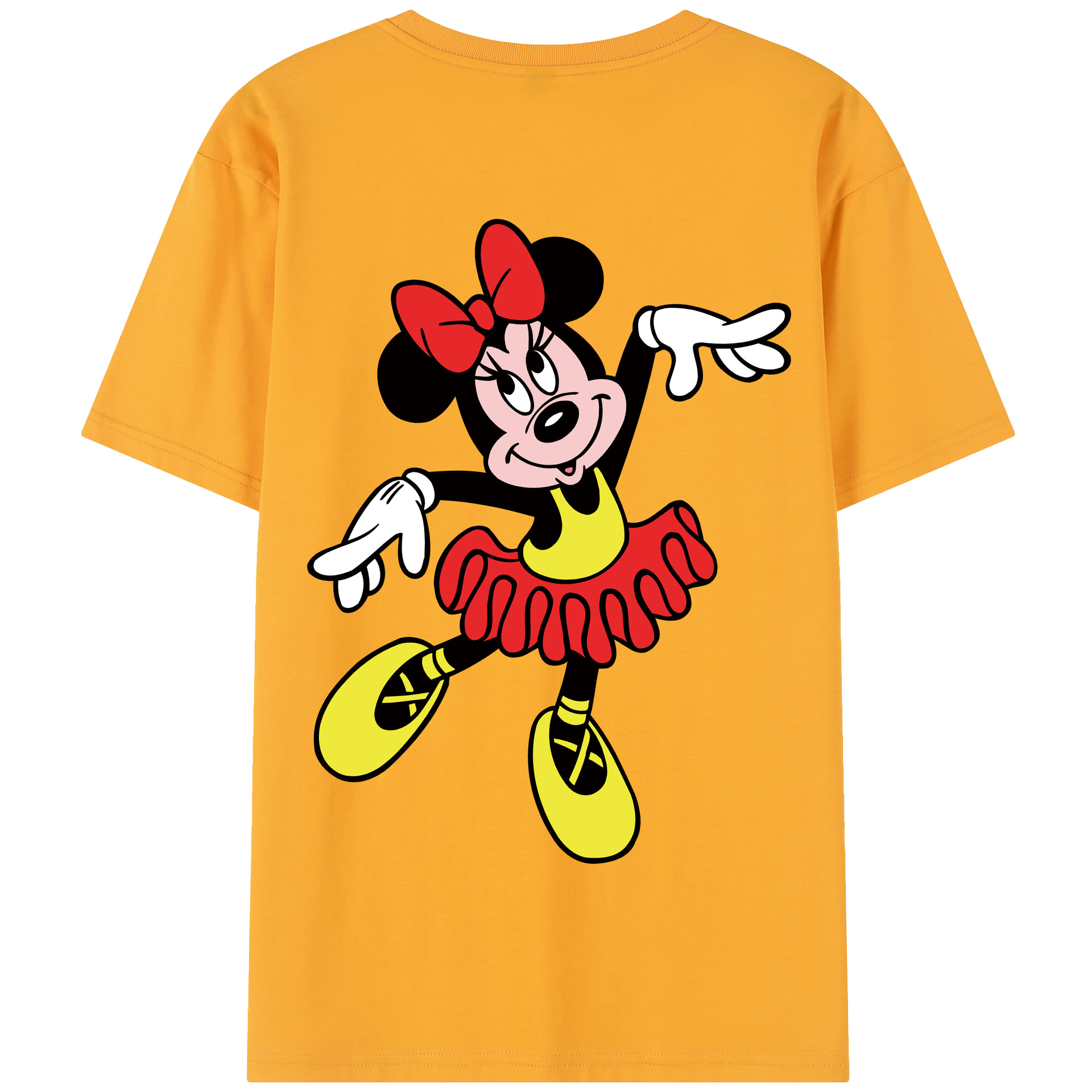 （画像用） ミッキーマウス Mickey Mouse 綿100％半袖Tシャツ（背面プリント）