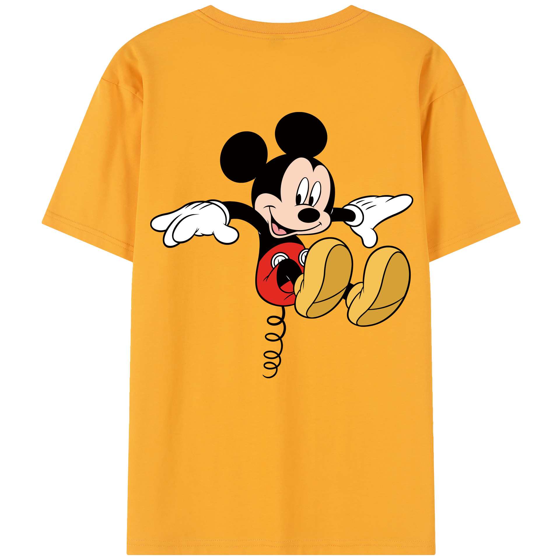 （画像用） ミッキーマウス Mickey Mouse 綿100％半袖Tシャツ（背面プリント）