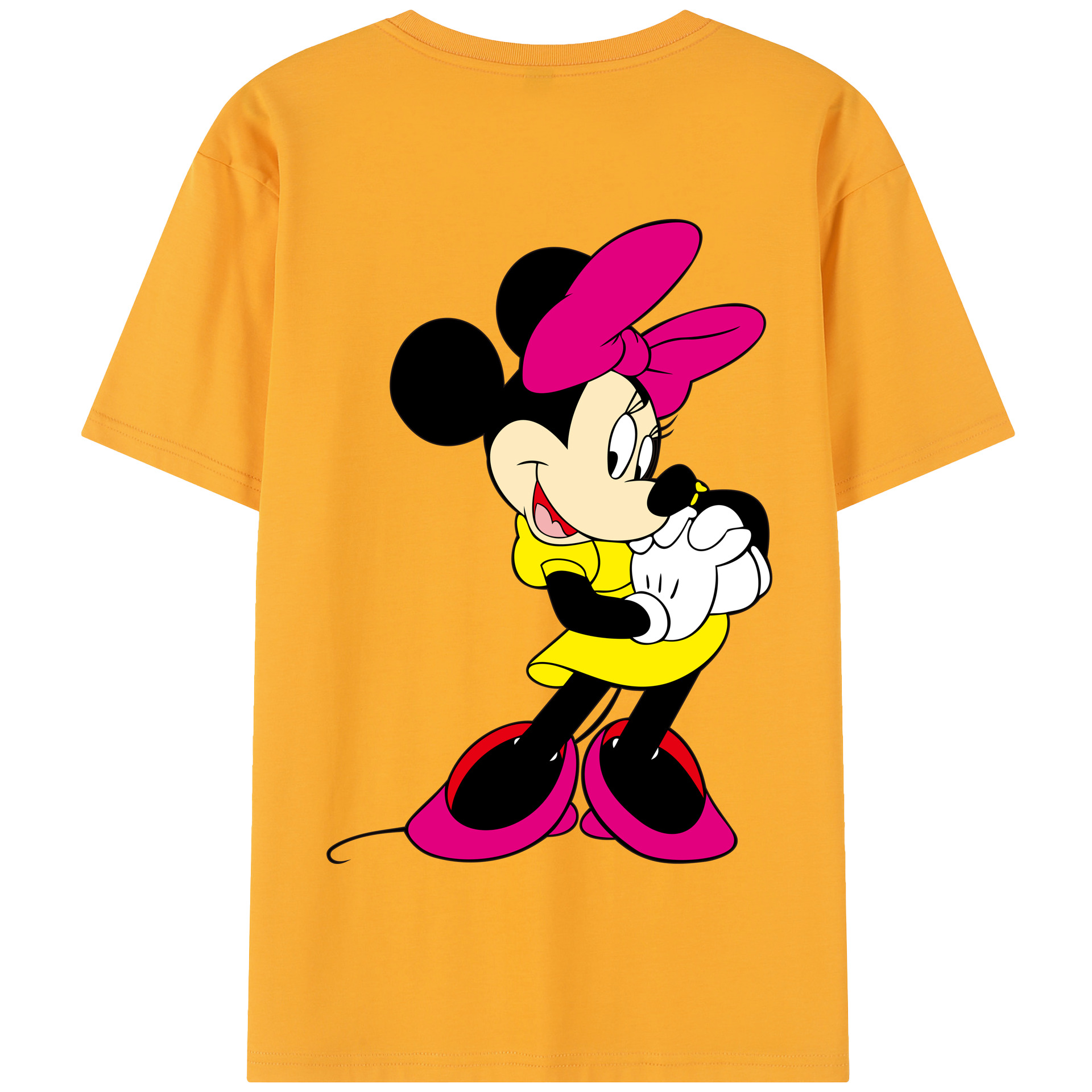 （画像用） ミッキーマウス Mickey Mouse 綿100％半袖Tシャツ（背面プリント）
