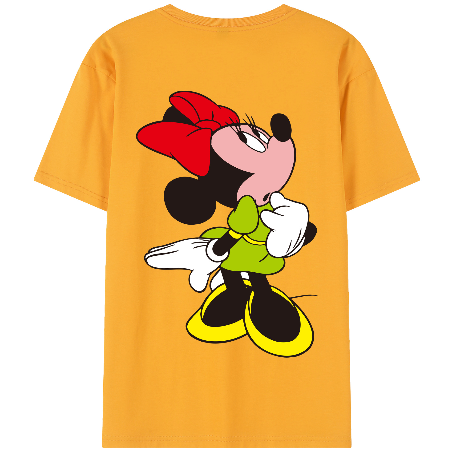 （画像用） ミッキーマウス Mickey Mouse 綿100％半袖Tシャツ（背面プリント）