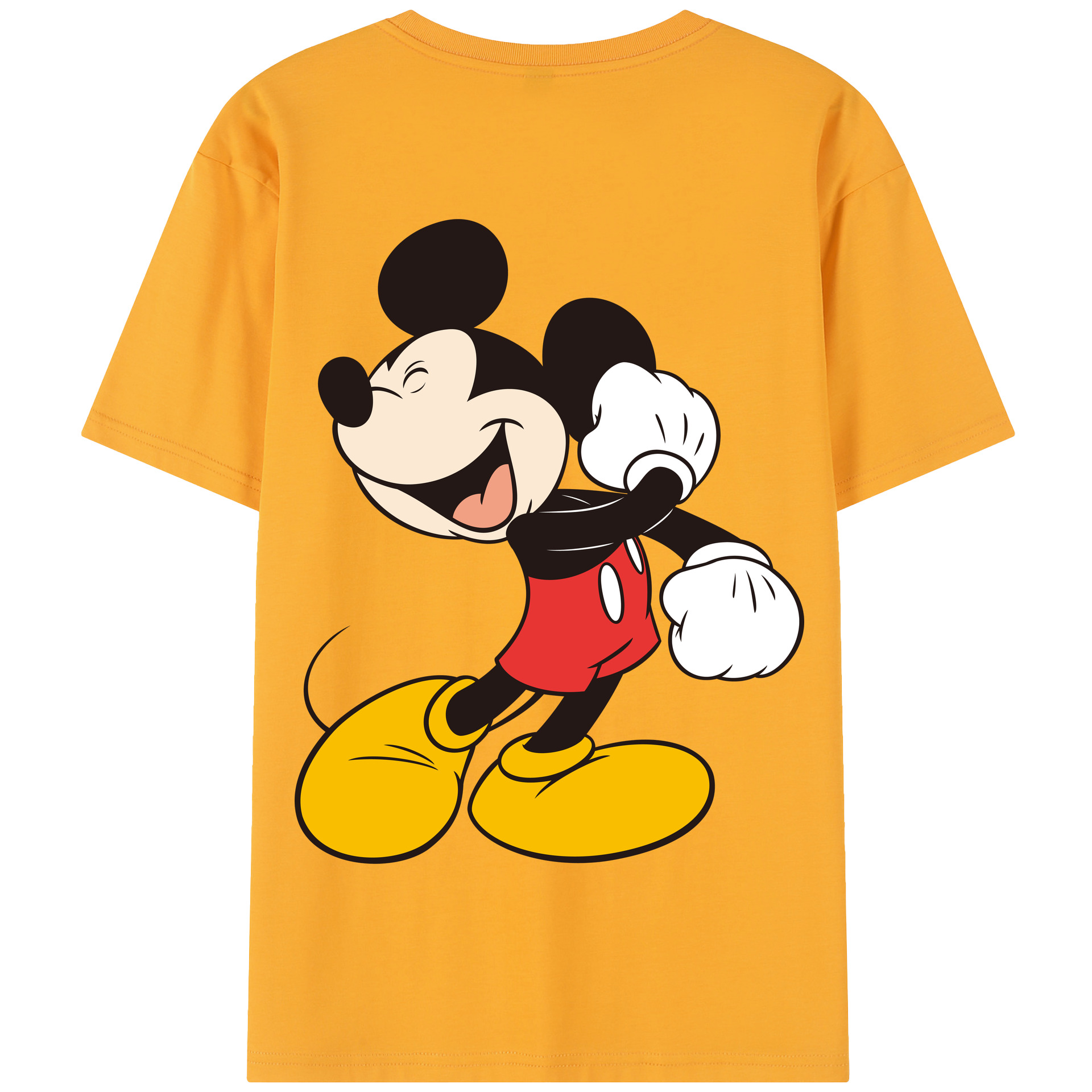 （画像用） ミッキーマウス Mickey Mouse 綿100％半袖Tシャツ（背面プリント）