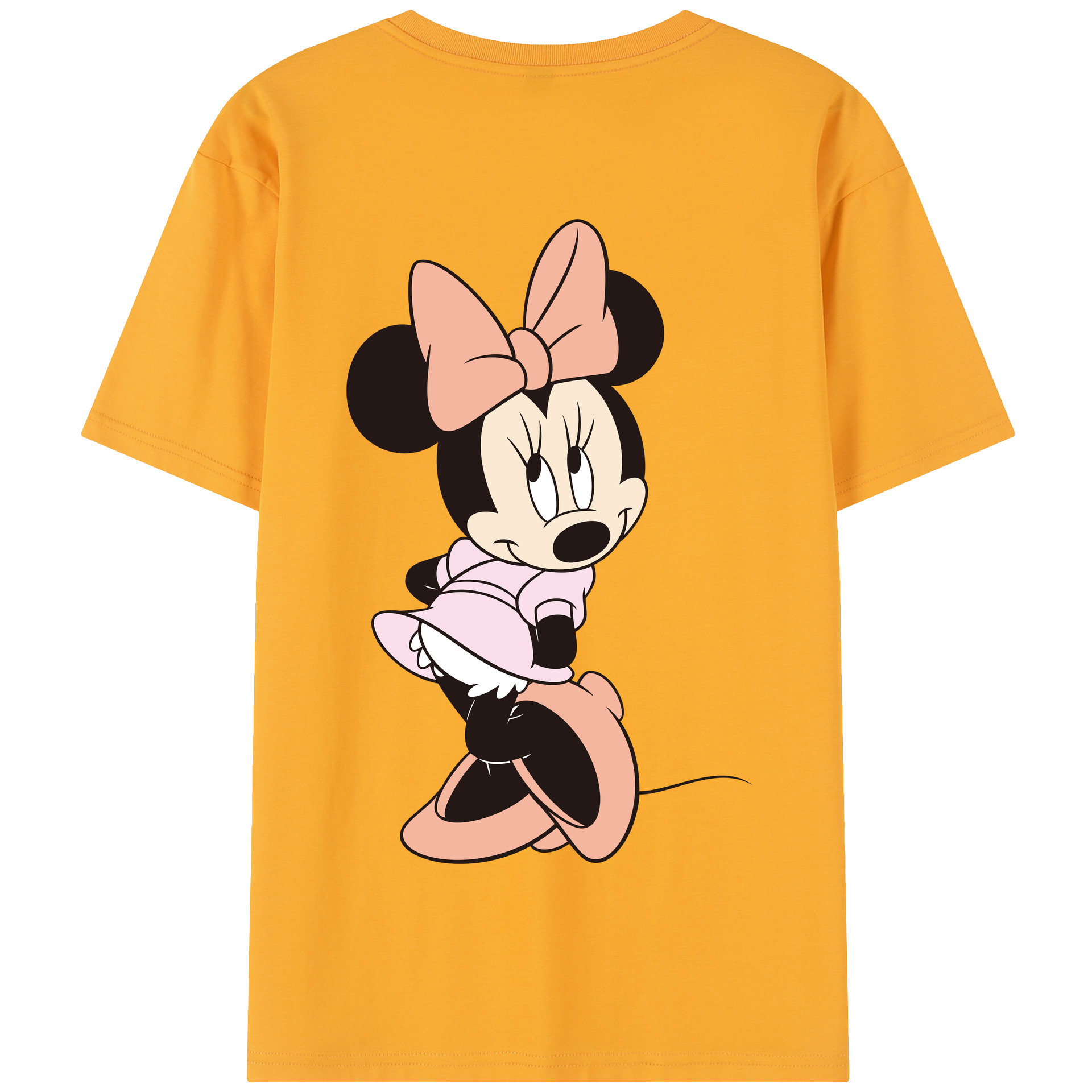 （画像用） ミッキーマウス Mickey Mouse 綿100％半袖Tシャツ（背面プリント）