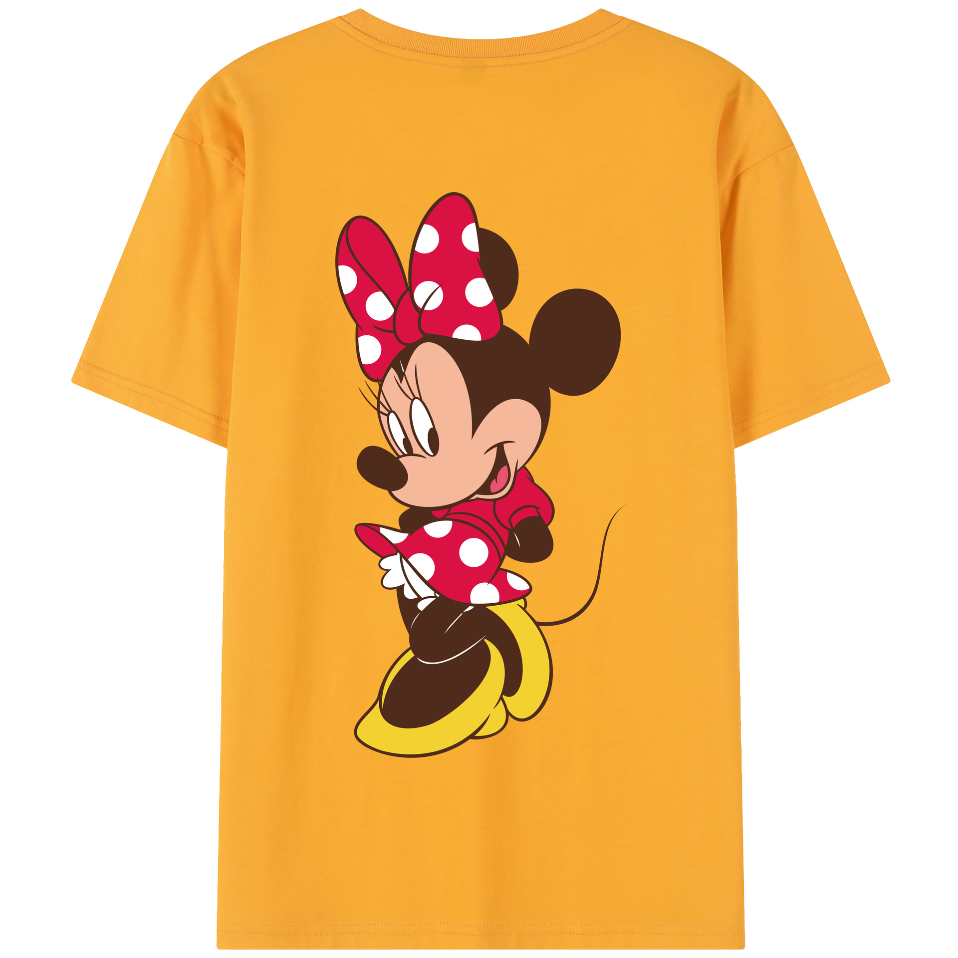 （画像用） ミッキーマウス Mickey Mouse 綿100％半袖Tシャツ（背面プリント）