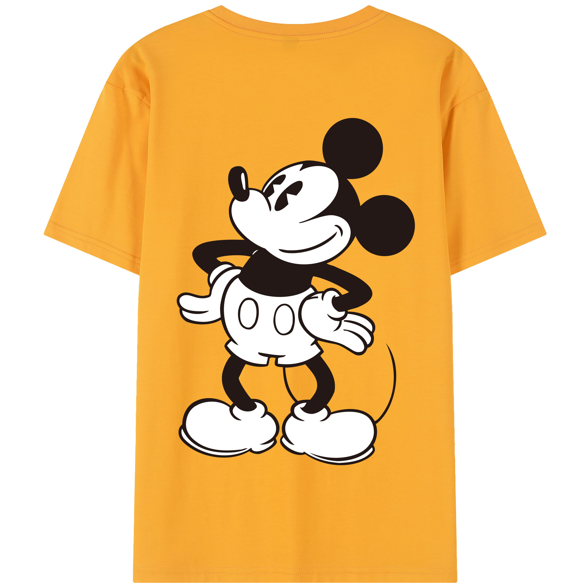 （画像用） ミッキーマウス Mickey Mouse 綿100％半袖Tシャツ（背面プリント）
