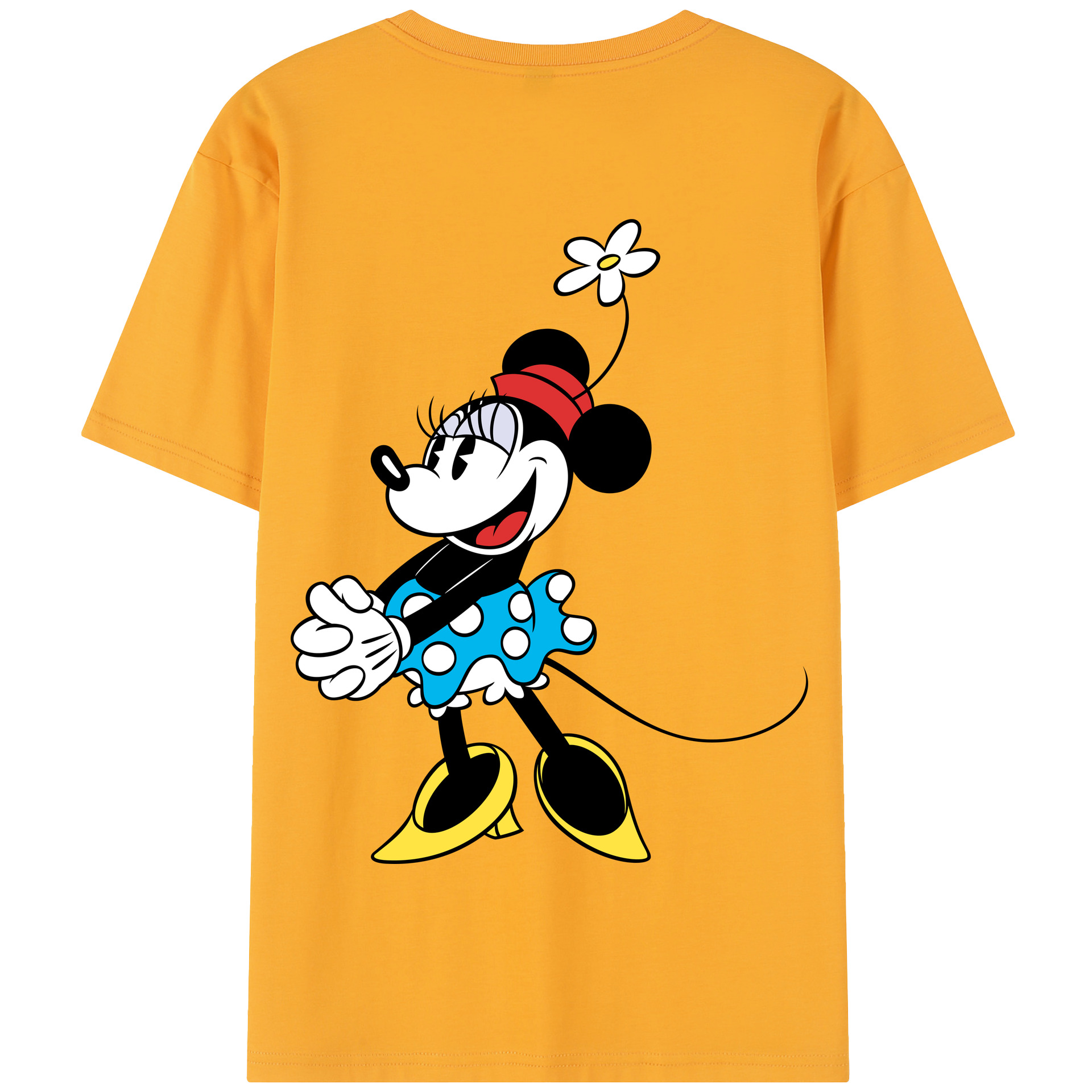（画像用） ミッキーマウス Mickey Mouse 綿100％半袖Tシャツ（背面プリント）