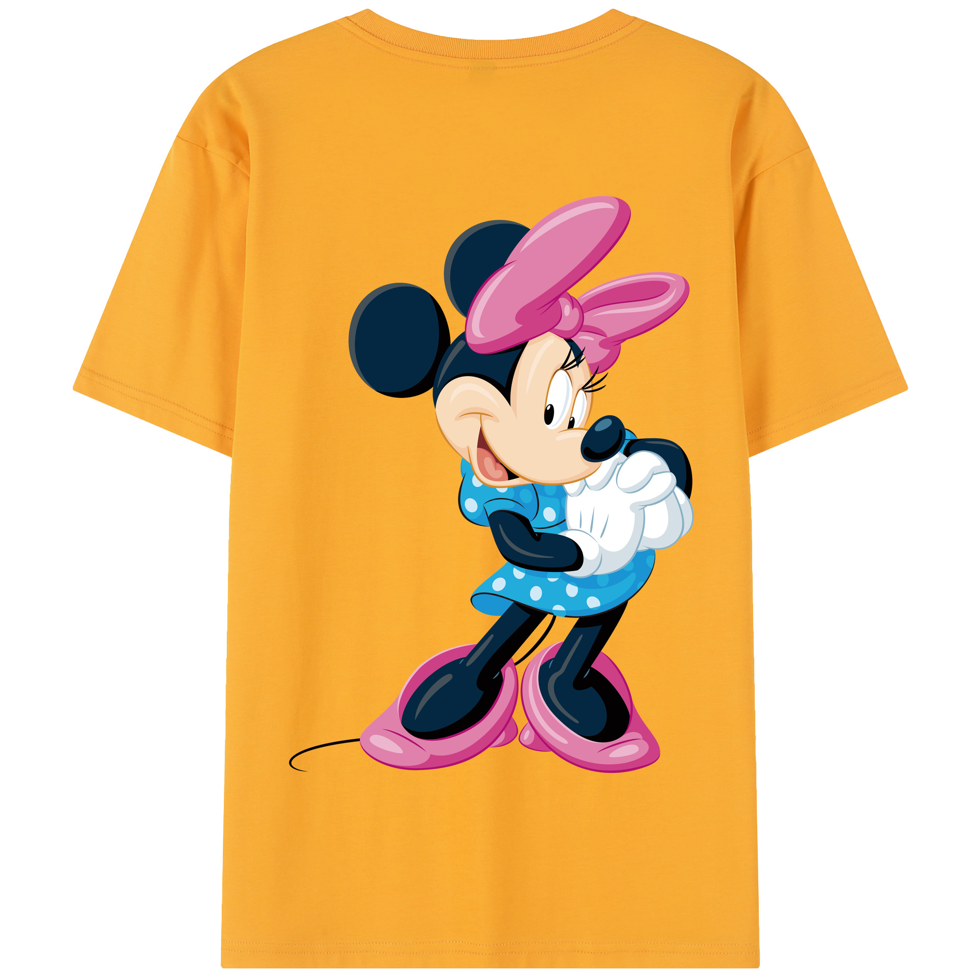 （画像用） ミッキーマウス Mickey Mouse 綿100％半袖Tシャツ（背面プリント）