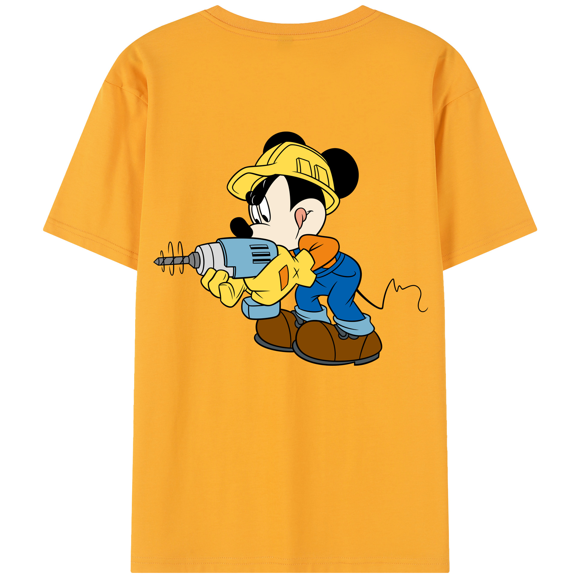（画像用） ミッキーマウス Mickey Mouse 綿100％半袖Tシャツ（背面プリント）