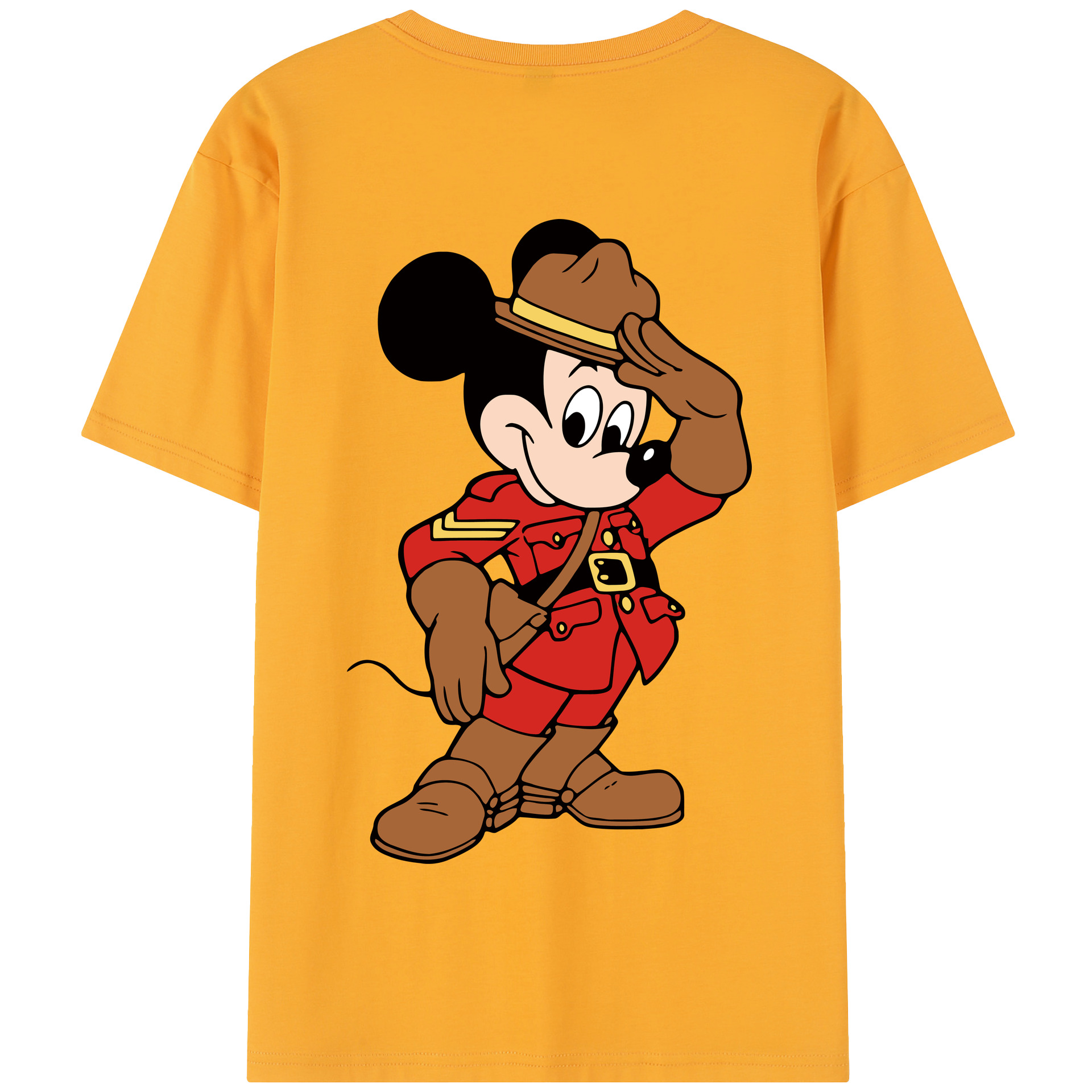 （画像用） ミッキーマウス Mickey Mouse 綿100％半袖Tシャツ（背面プリント）
