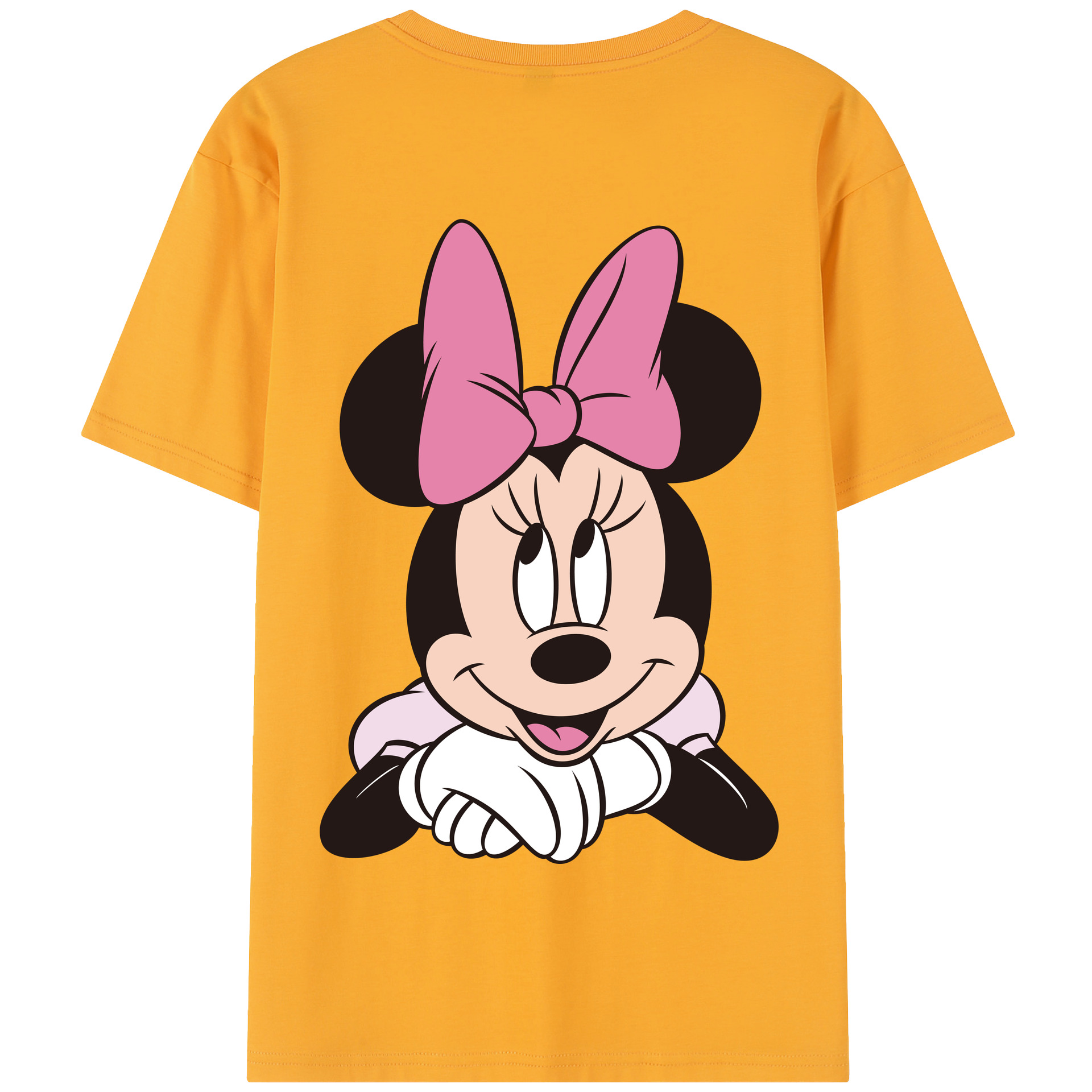 （画像用） ミッキーマウス Mickey Mouse 綿100％半袖Tシャツ（背面プリント）