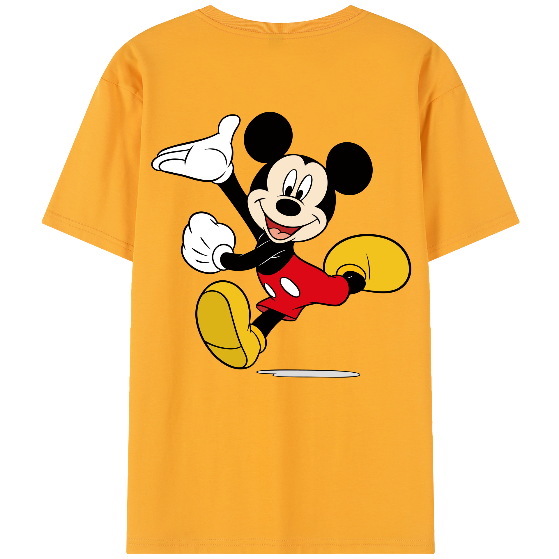 （画像用） ミッキーマウス Mickey Mouse 綿100％半袖Tシャツ（背面プリント）