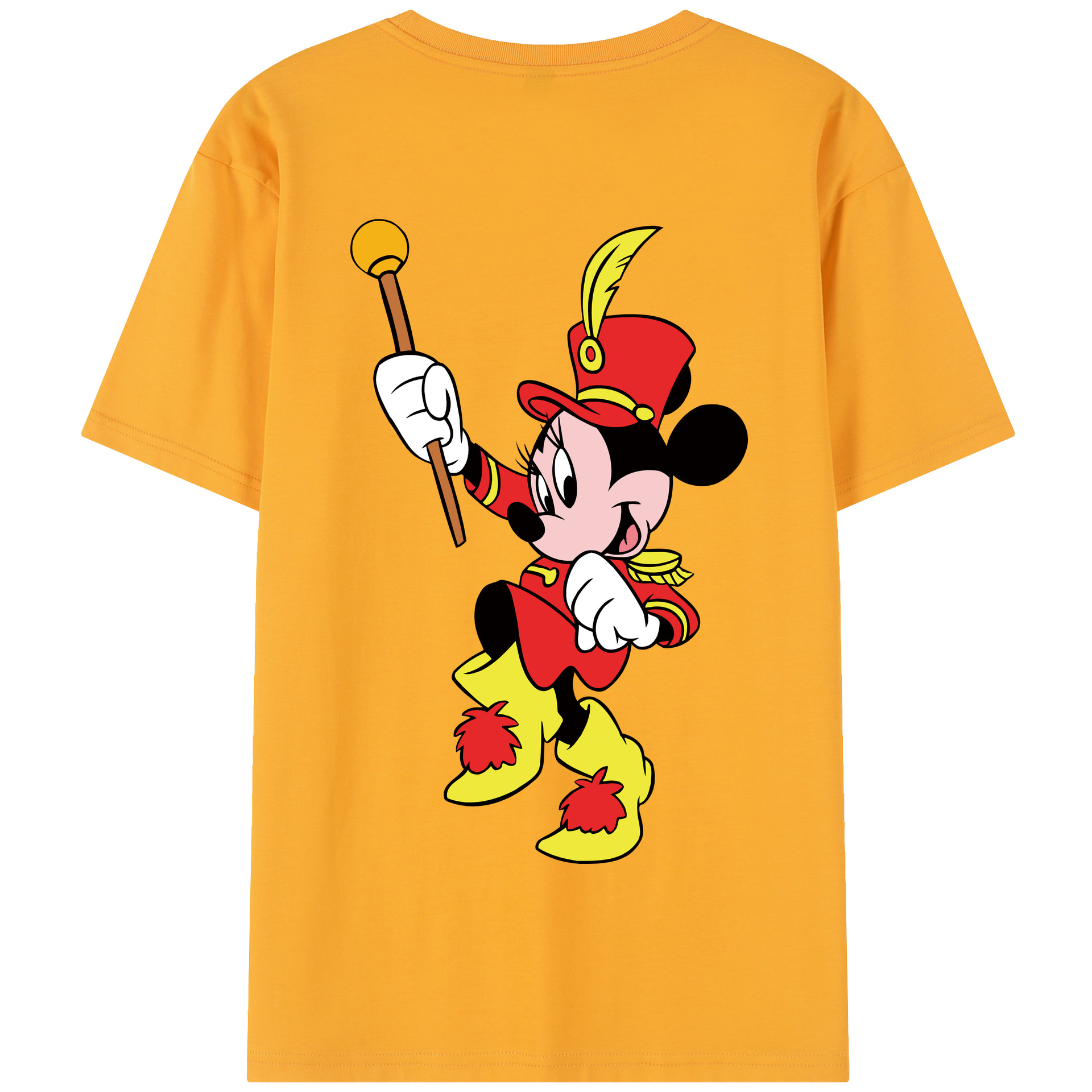 （画像用） ミッキーマウス Mickey Mouse 綿100％半袖Tシャツ（背面プリント）
