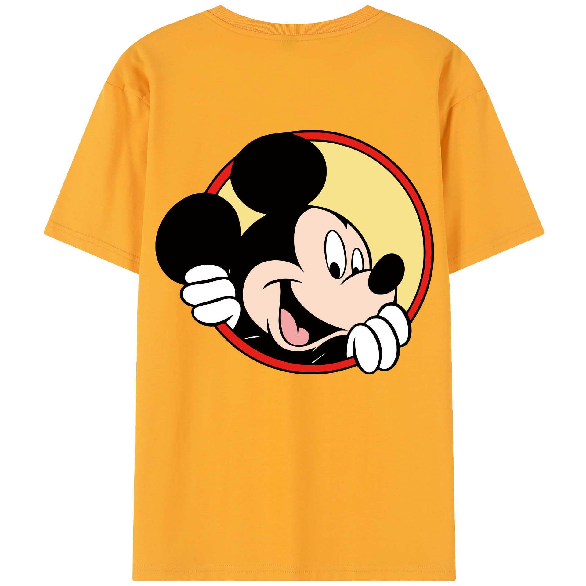 （画像用） ミッキーマウス Mickey Mouse 綿100％半袖Tシャツ（背面プリント）