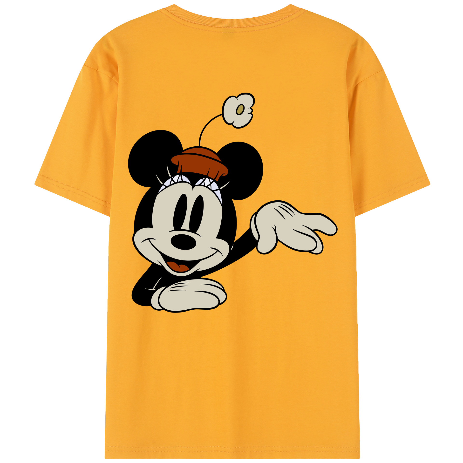 （画像用） ミッキーマウス Mickey Mouse 綿100％半袖Tシャツ（背面プリント）