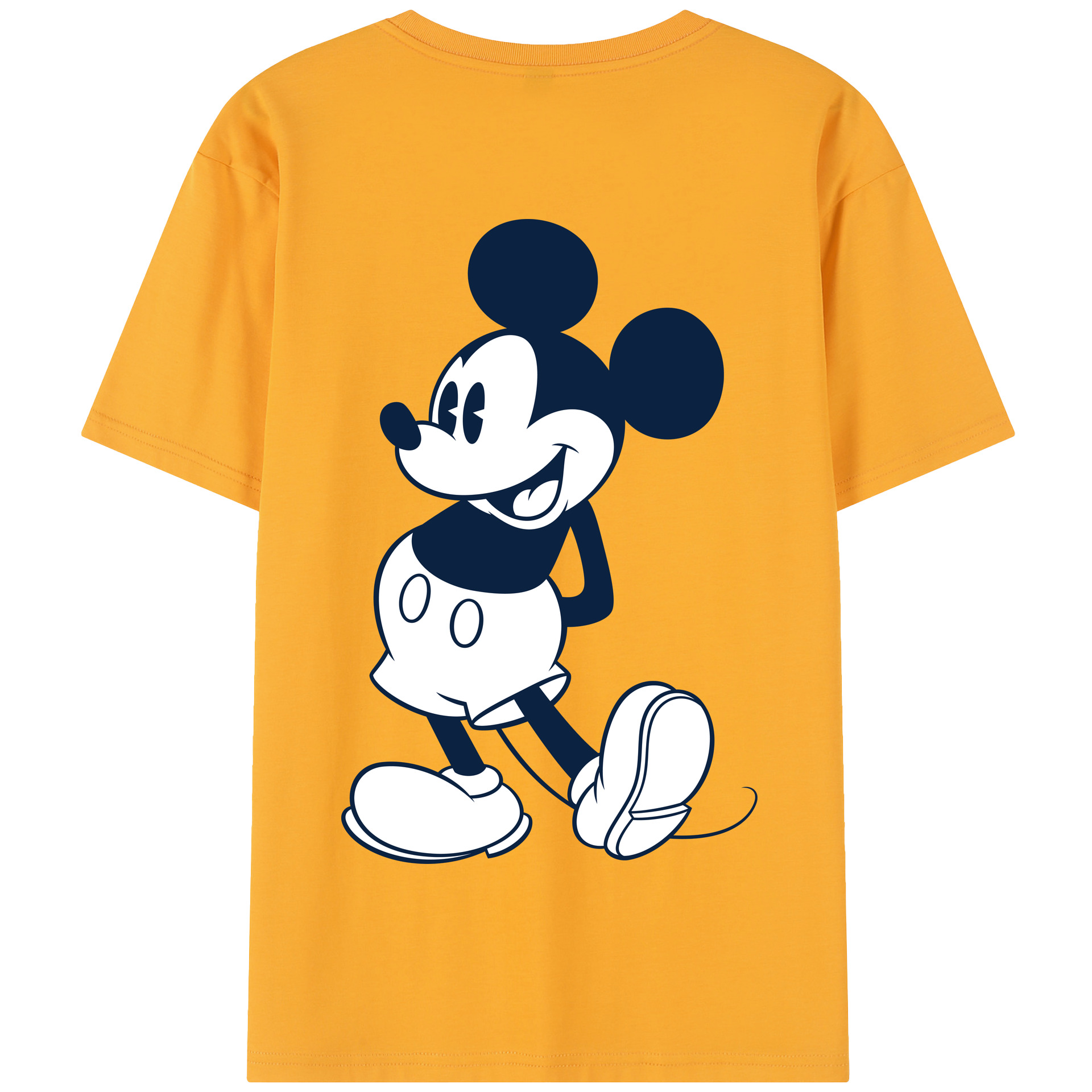 （画像用） ミッキーマウス Mickey Mouse 綿100％半袖Tシャツ（背面プリント）