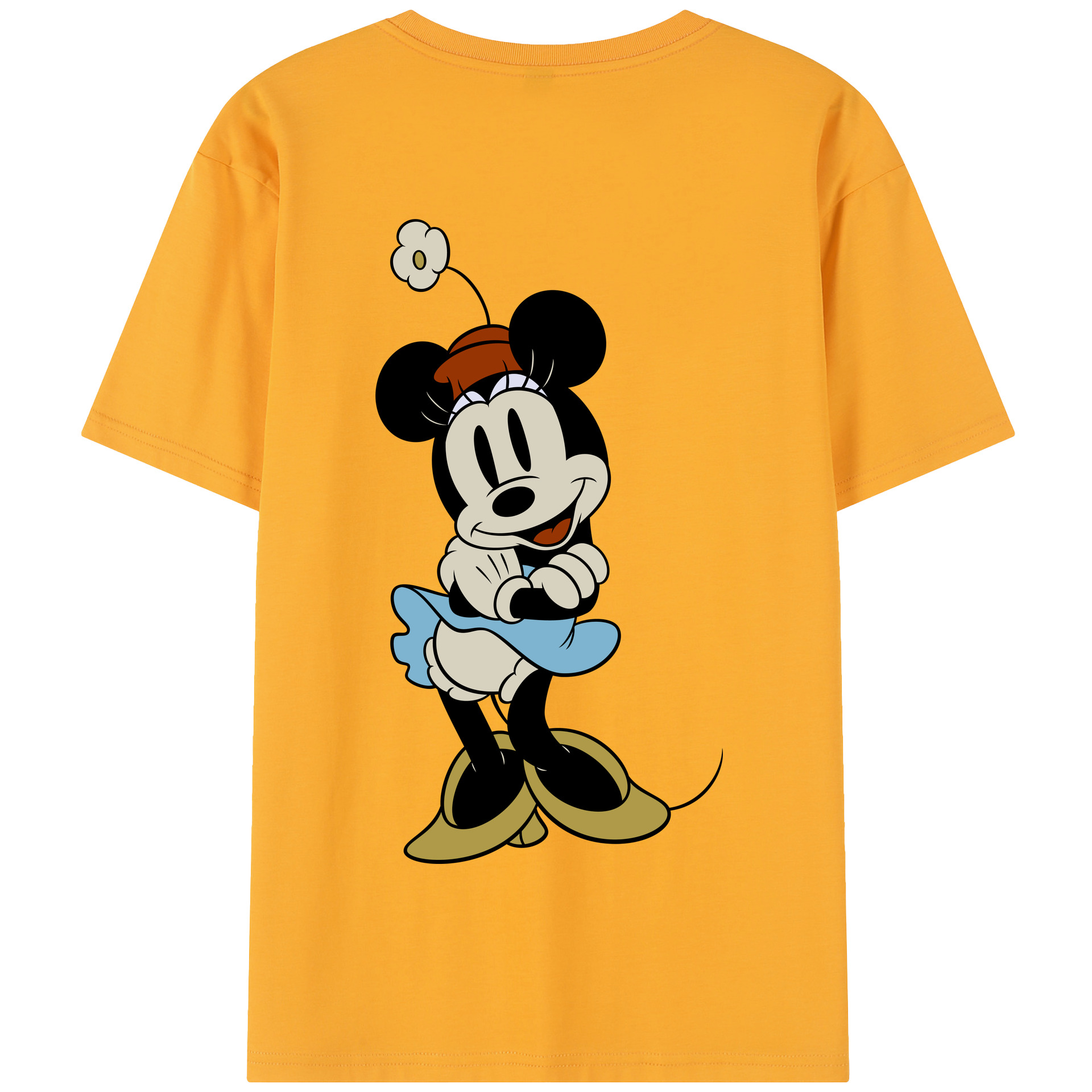 （画像用） ミッキーマウス Mickey Mouse 綿100％半袖Tシャツ（背面プリント）