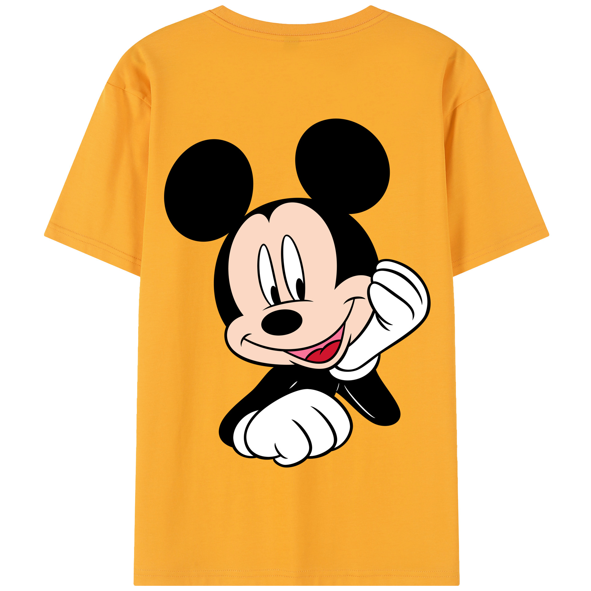 （画像用） ミッキーマウス Mickey Mouse 綿100％半袖Tシャツ（背面プリント）