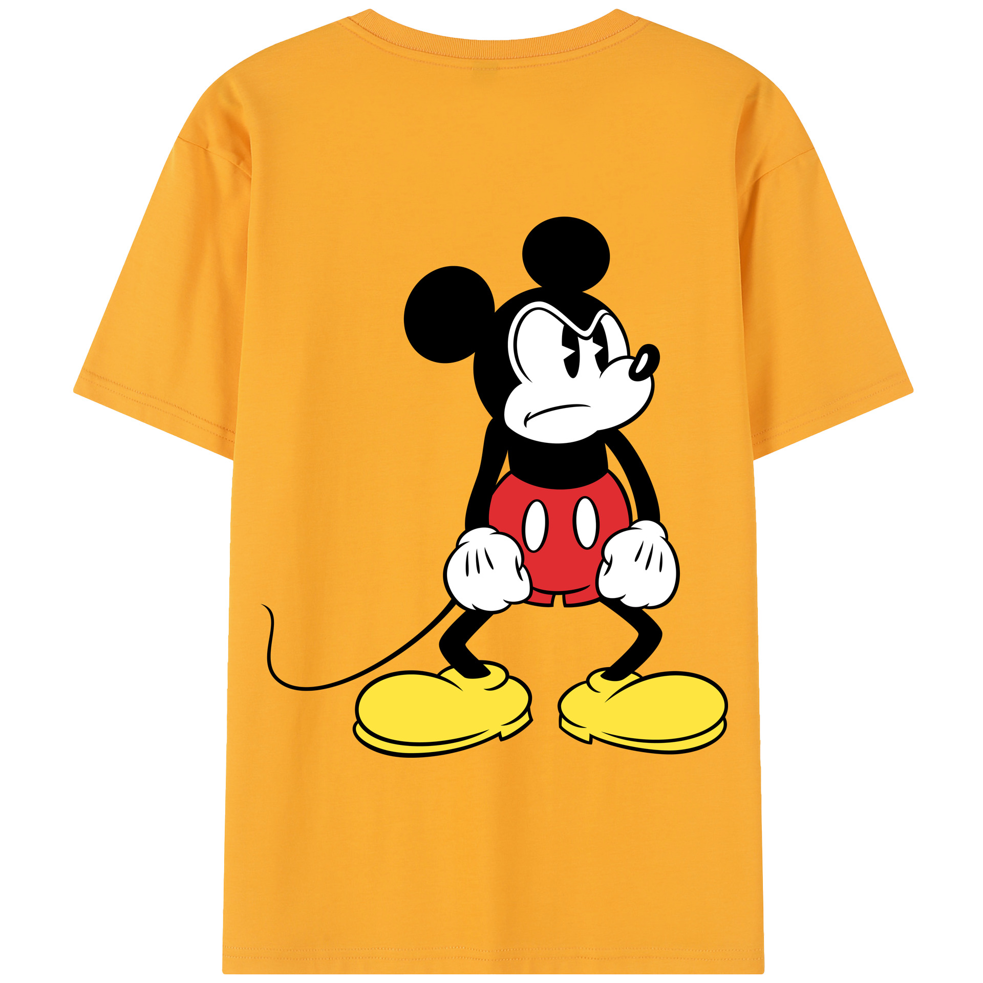 （画像用） ミッキーマウス Mickey Mouse 綿100％半袖Tシャツ（背面プリント）