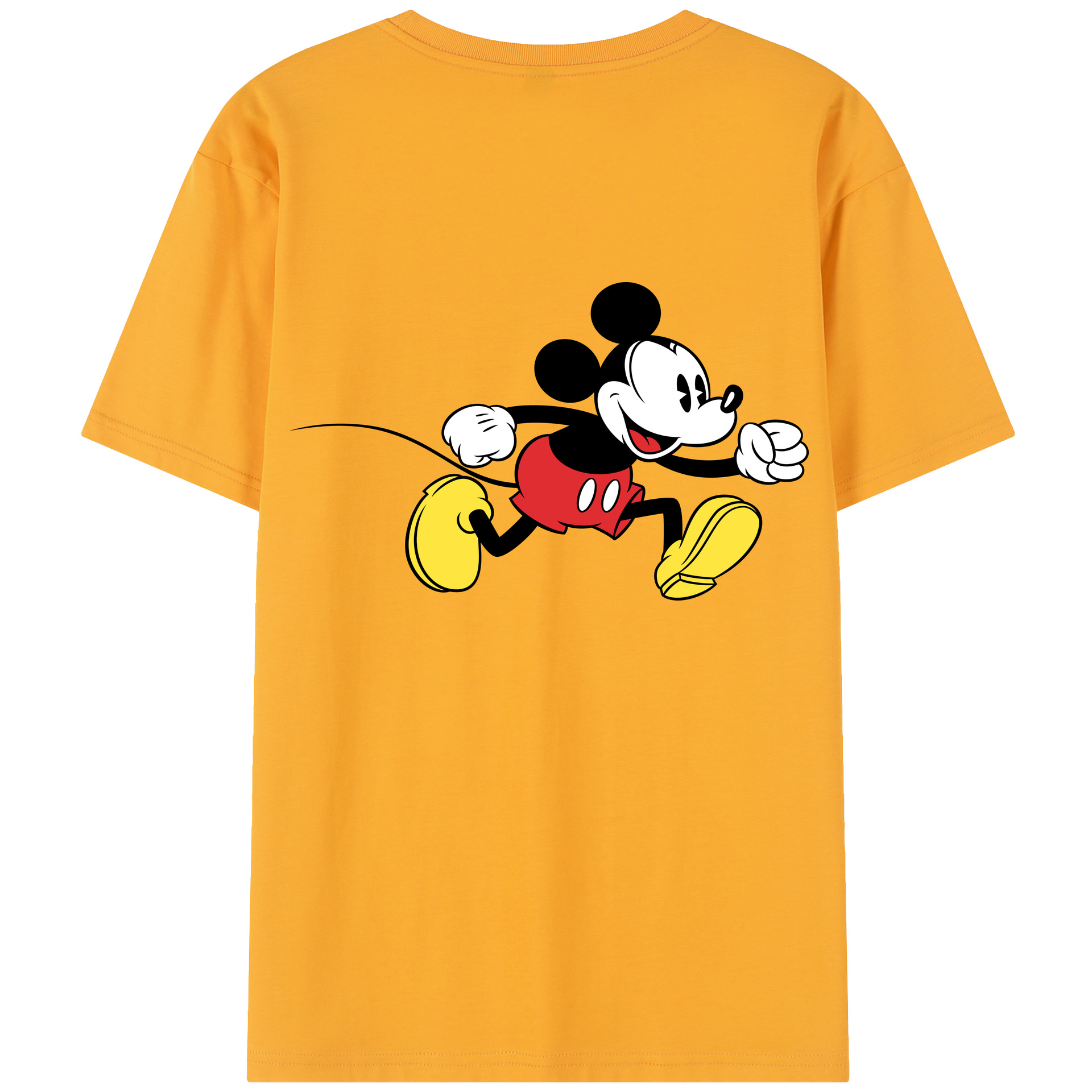 （画像用） ミッキーマウス Mickey Mouse 綿100％半袖Tシャツ（背面プリント）