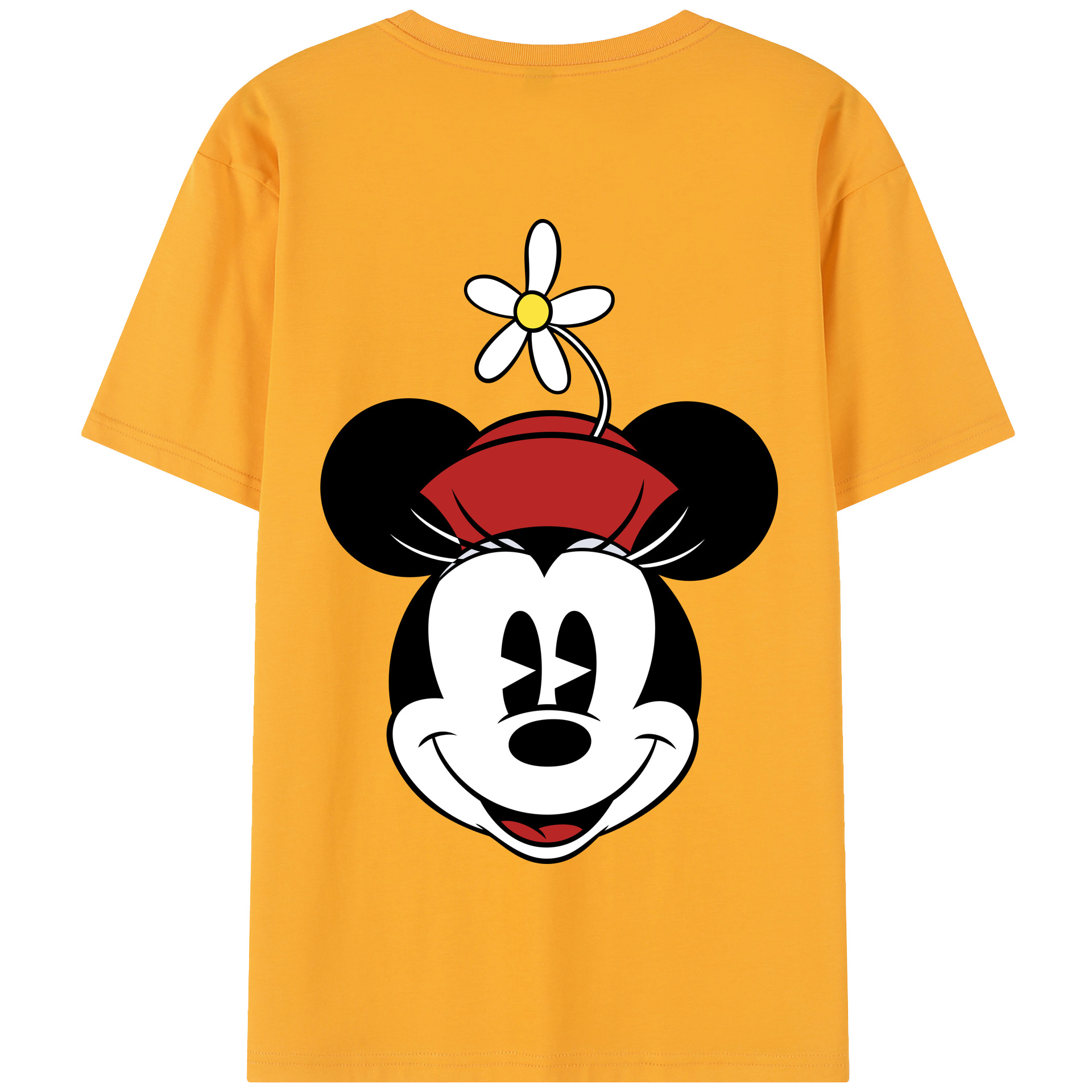 （画像用） ミッキーマウス Mickey Mouse 綿100％半袖Tシャツ（背面プリント）