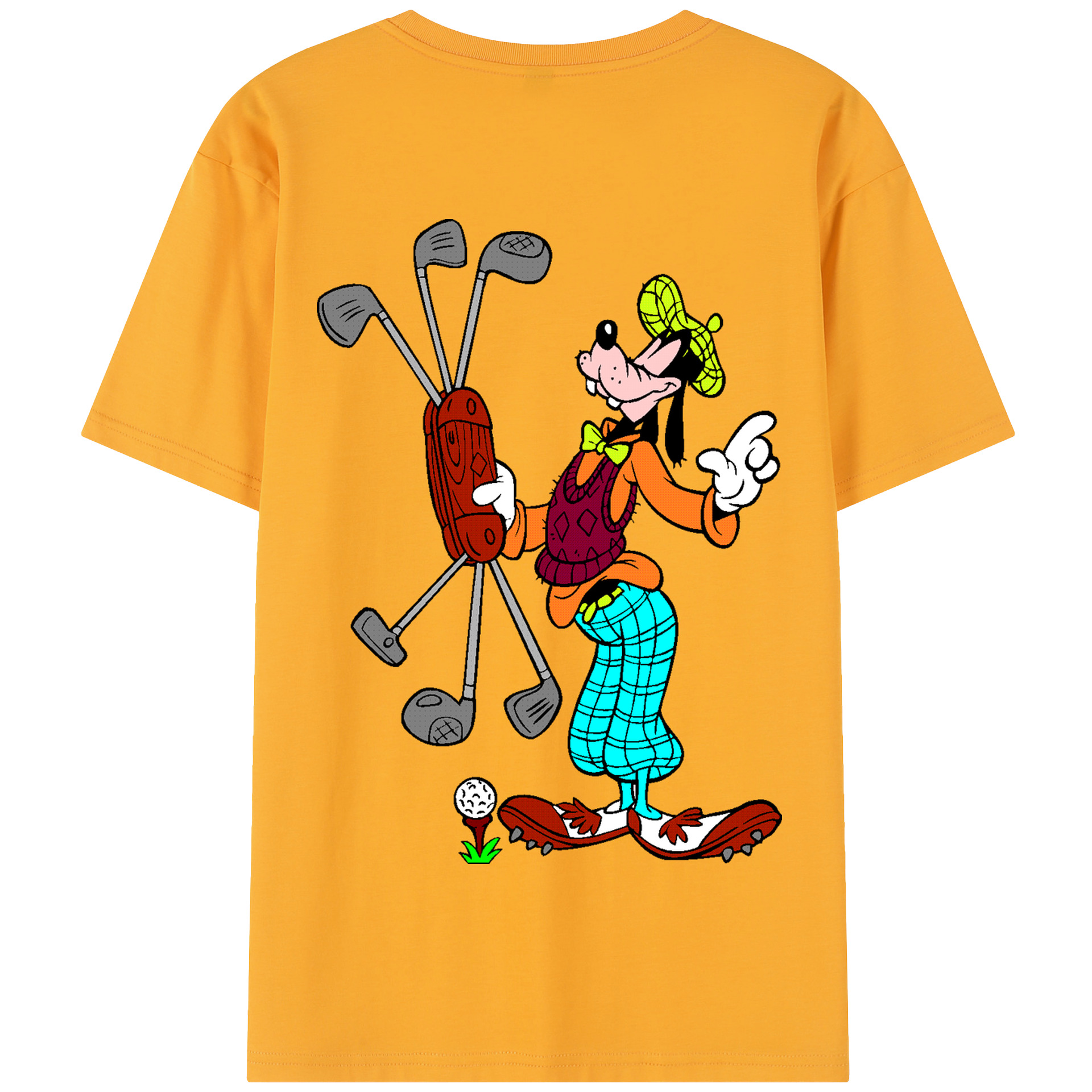 （画像用） ミッキーマウス Mickey Mouse 綿100％半袖Tシャツ（背面プリント）