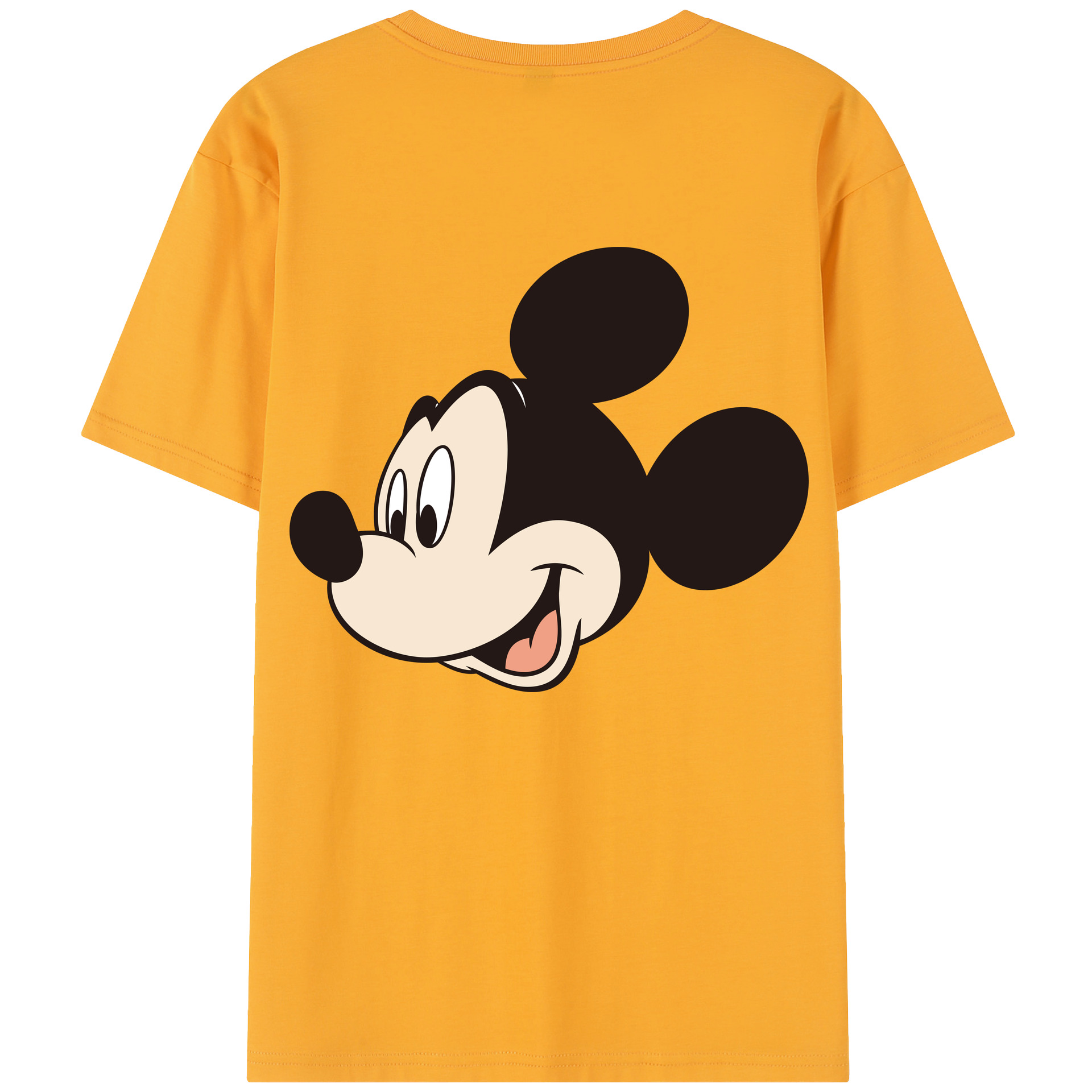 （画像用） ミッキーマウス Mickey Mouse 綿100％半袖Tシャツ（背面プリント）