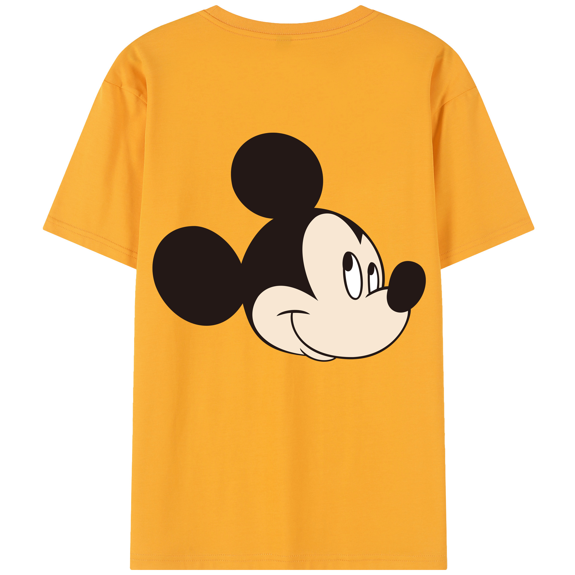 （画像用） ミッキーマウス Mickey Mouse 綿100％半袖Tシャツ（背面プリント）