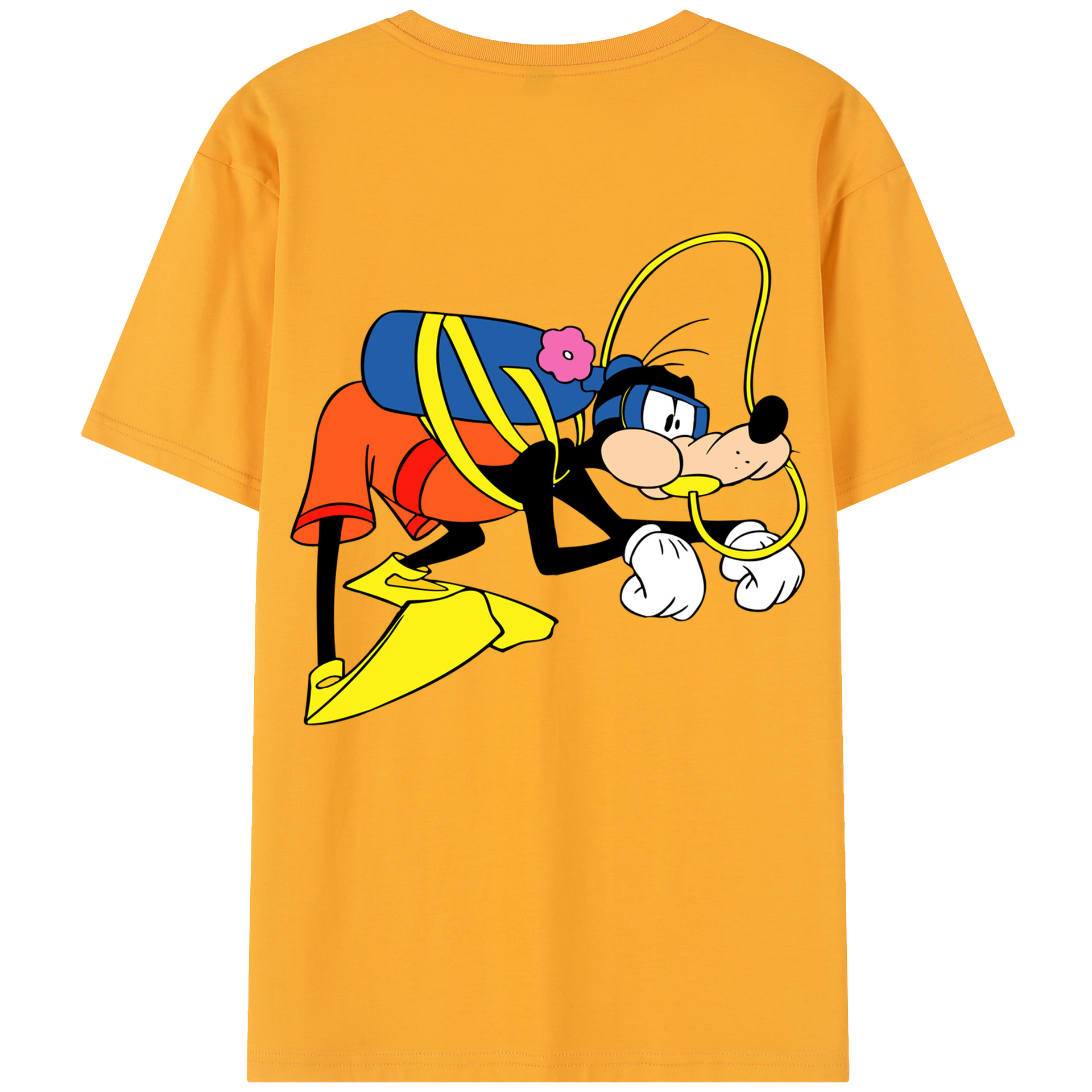 （画像用） ミッキーマウス Mickey Mouse 綿100％半袖Tシャツ（背面プリント）