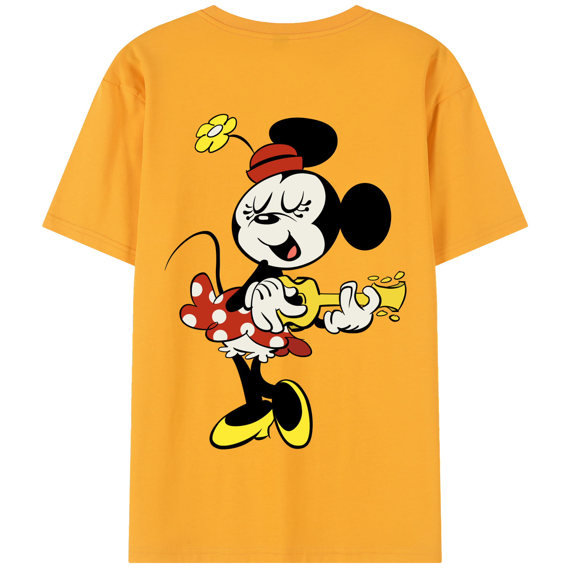 （画像用） ミッキーマウス Mickey Mouse 綿100％半袖Tシャツ（背面プリント）