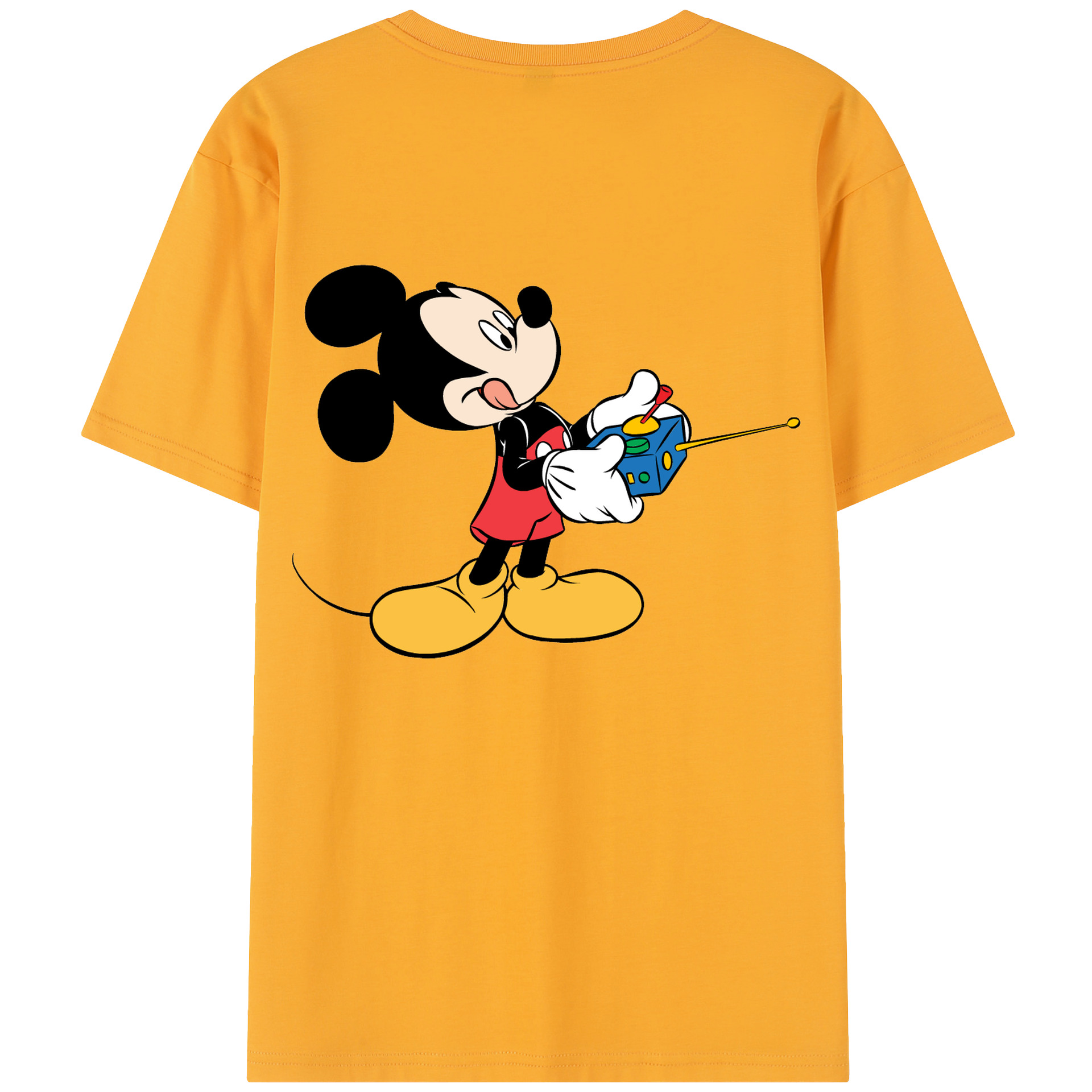 （画像用） ミッキーマウス Mickey Mouse 綿100％半袖Tシャツ（背面プリント）
