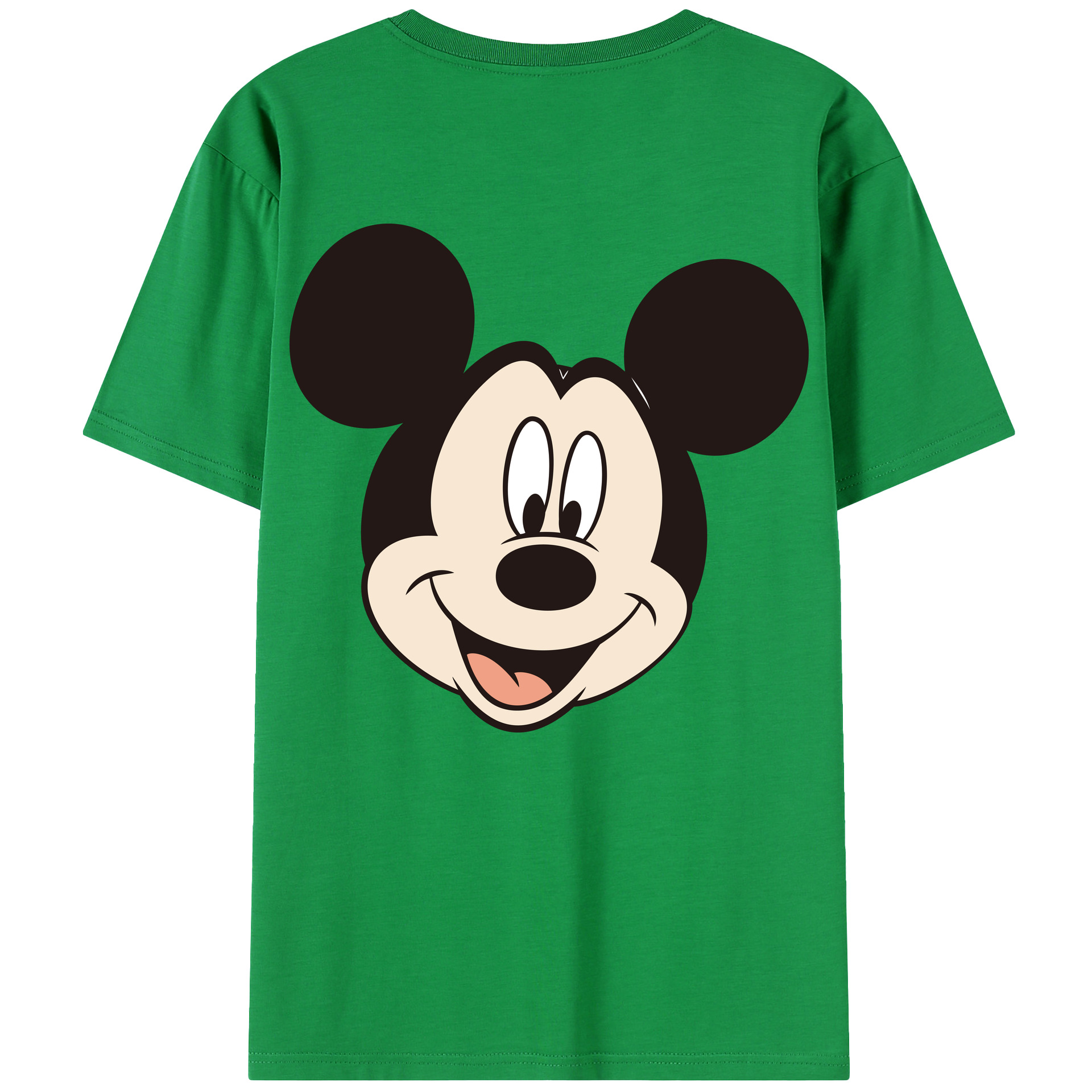 （画像用） ミッキーマウス Mickey Mouse 綿100％半袖Tシャツ（背面プリント）