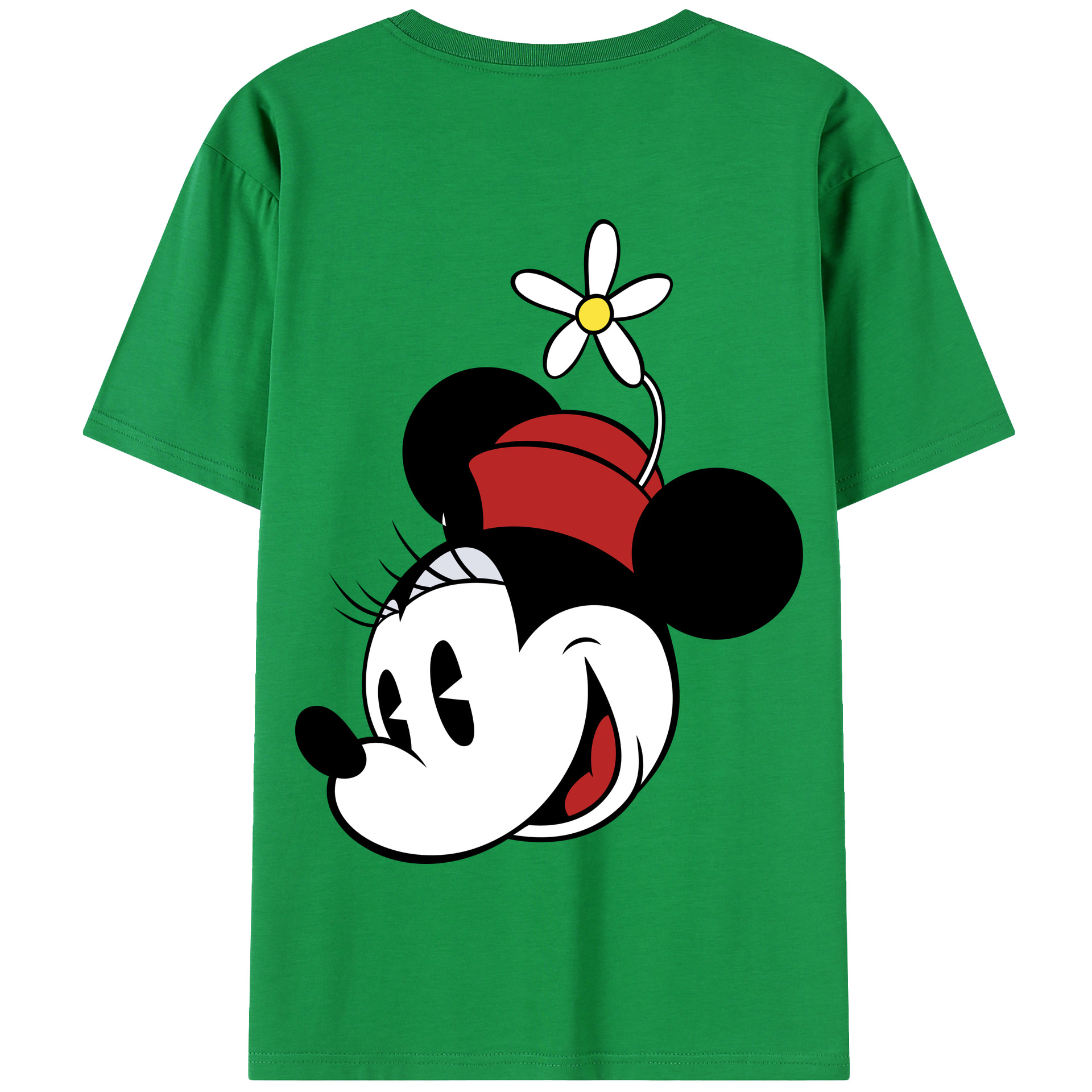 （画像用） ミッキーマウス Mickey Mouse 綿100％半袖Tシャツ（背面プリント）