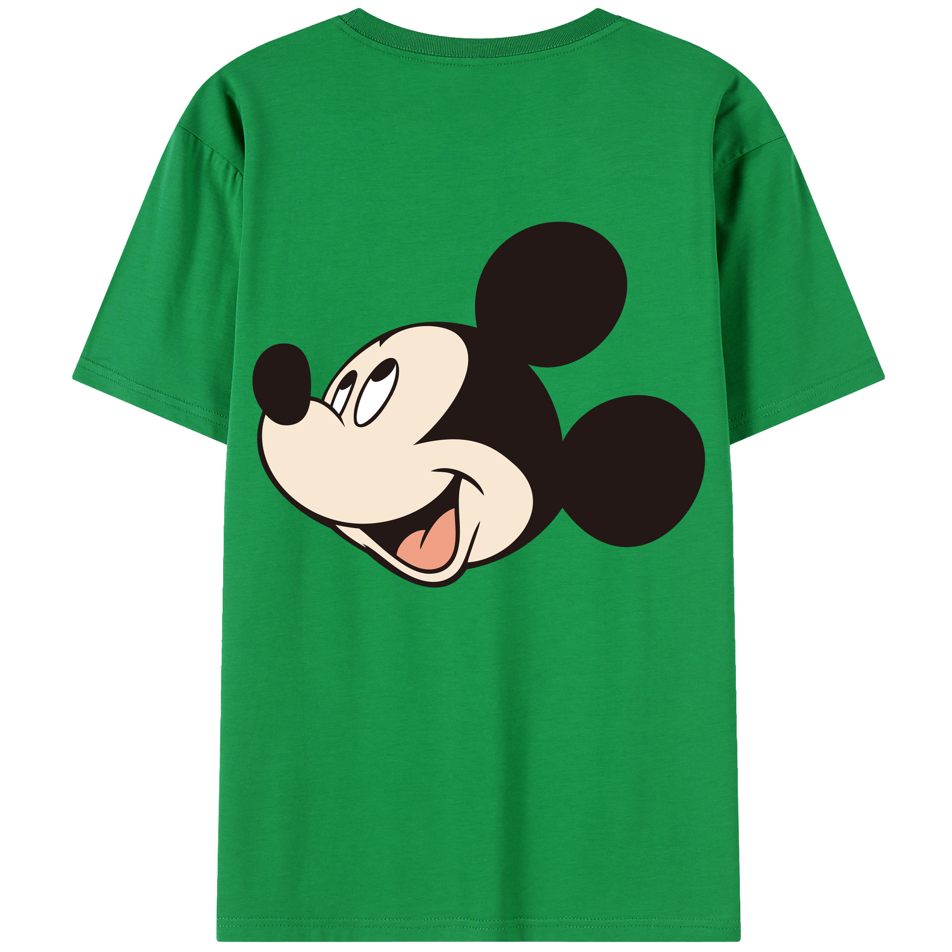 （画像用） ミッキーマウス Mickey Mouse 綿100％半袖Tシャツ（背面プリント）