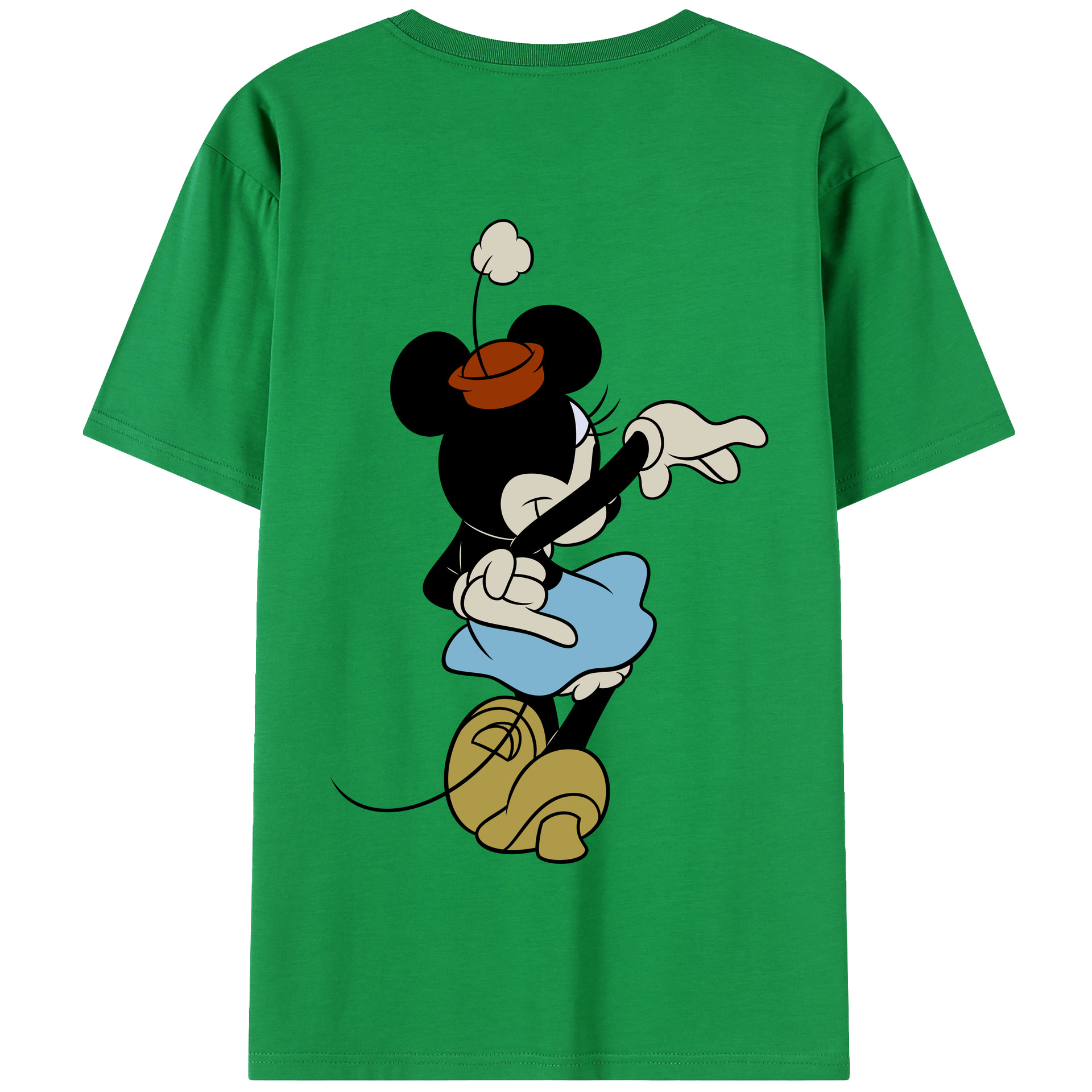 （画像用） ミッキーマウス Mickey Mouse 綿100％半袖Tシャツ（背面プリント）