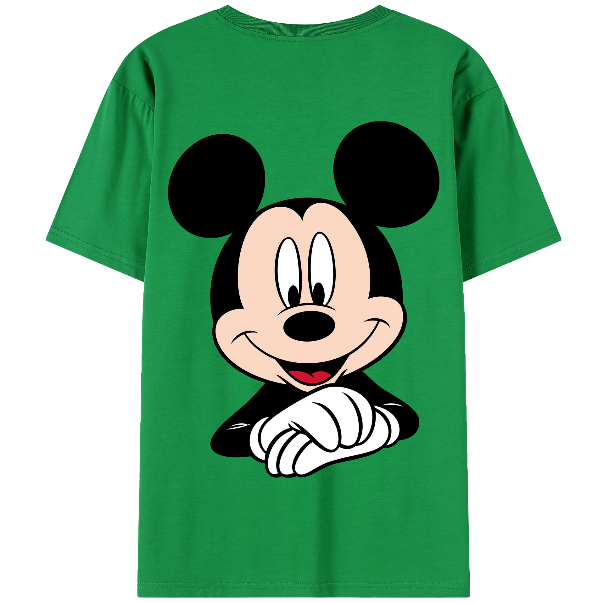 （画像用） ミッキーマウス Mickey Mouse 綿100％半袖Tシャツ（背面プリント）