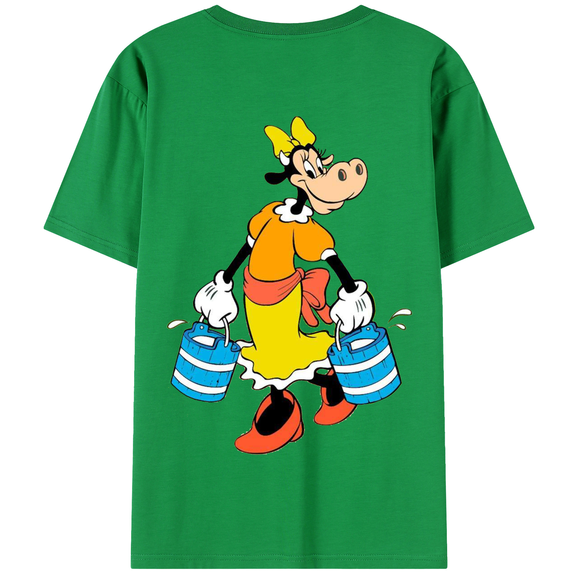（画像用） ミッキーマウス Mickey Mouse 綿100％半袖Tシャツ（背面プリント）