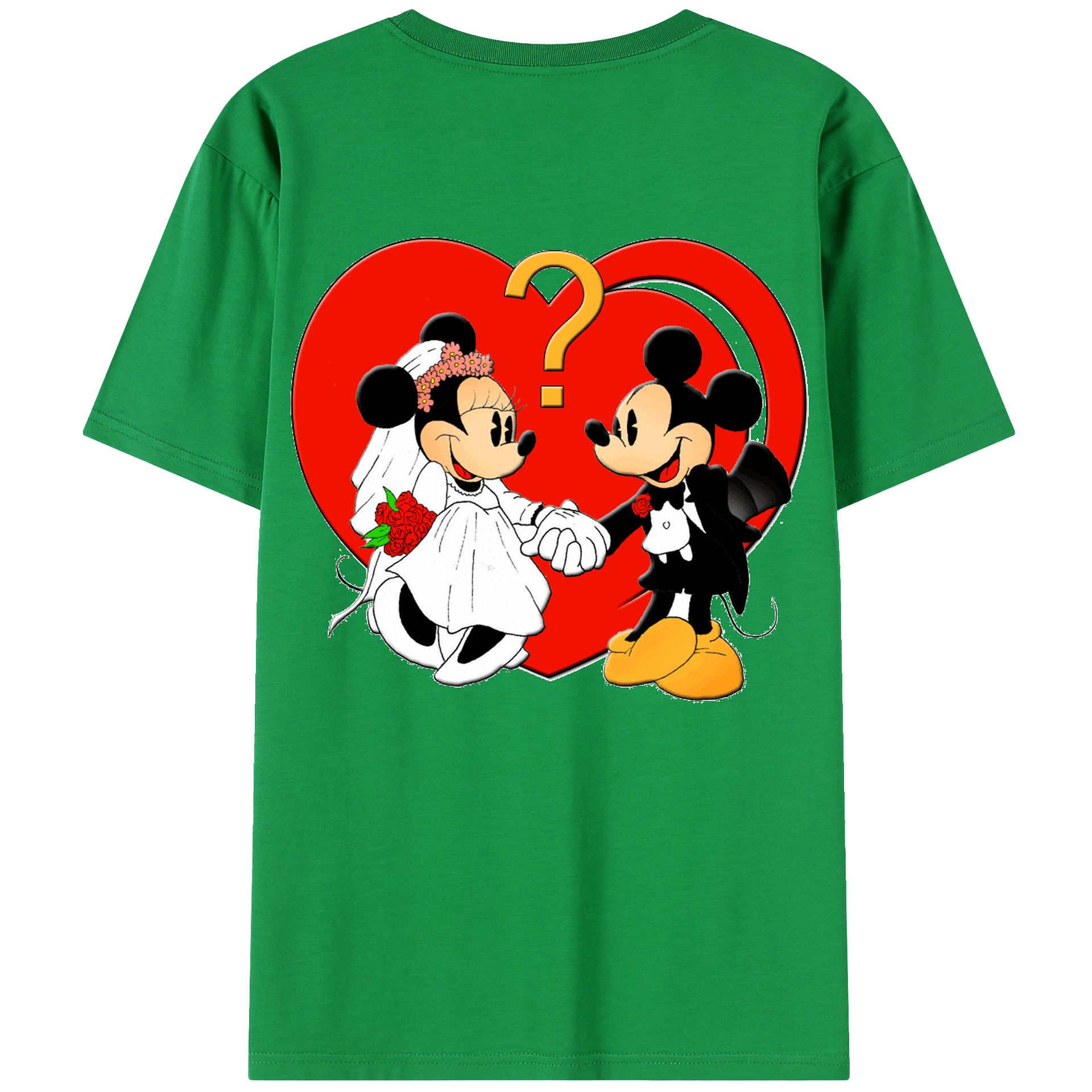 （画像用） ミッキーマウス Mickey Mouse 綿100％半袖Tシャツ（背面プリント）