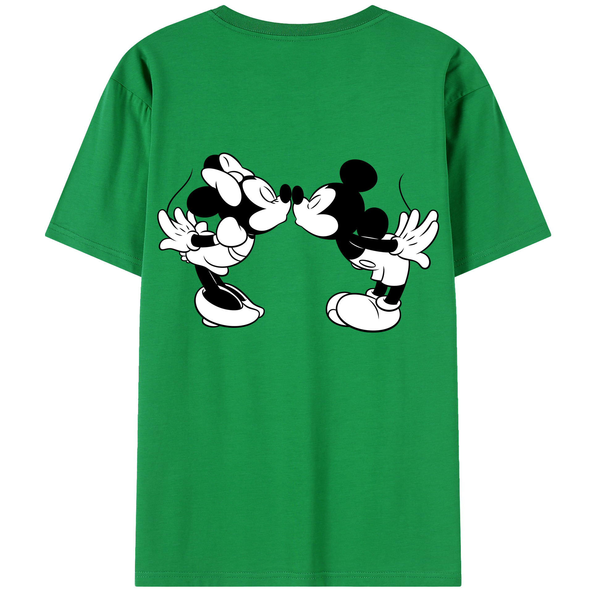 （画像用） ミッキーマウス Mickey Mouse 綿100％半袖Tシャツ（背面プリント）