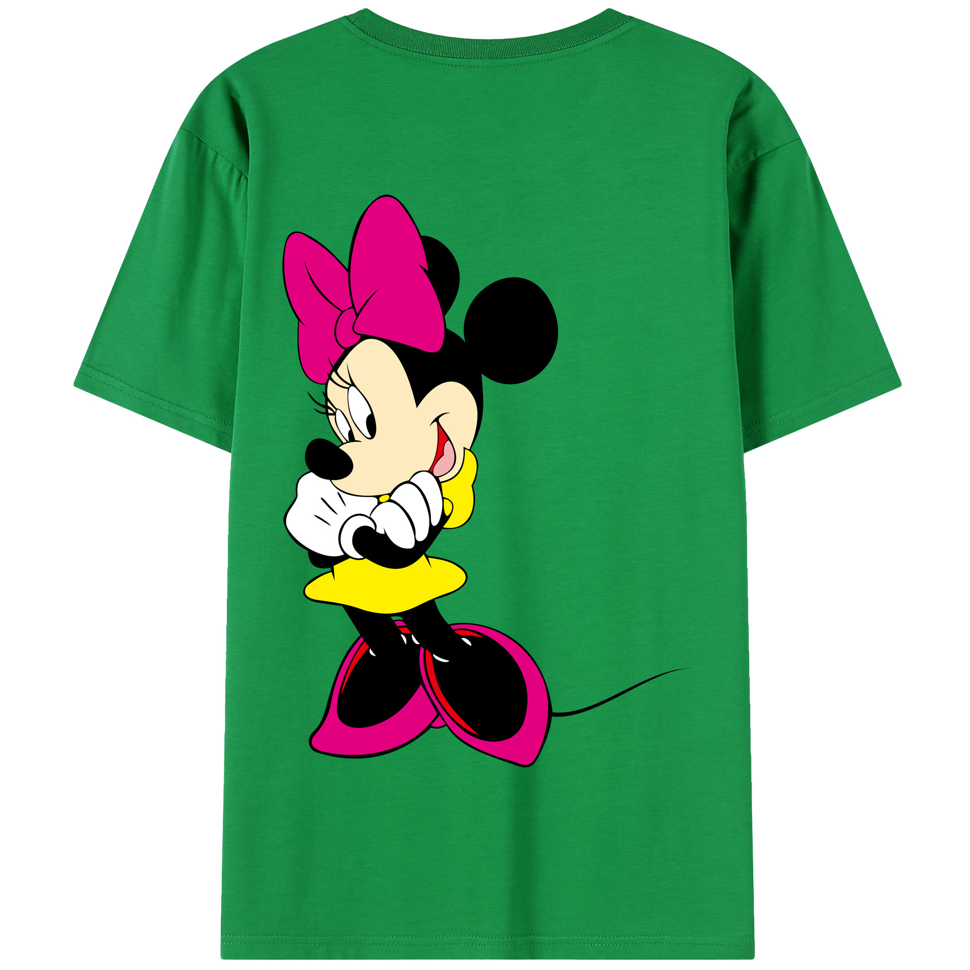 （画像用） ミッキーマウス Mickey Mouse 綿100％半袖Tシャツ（背面プリント）