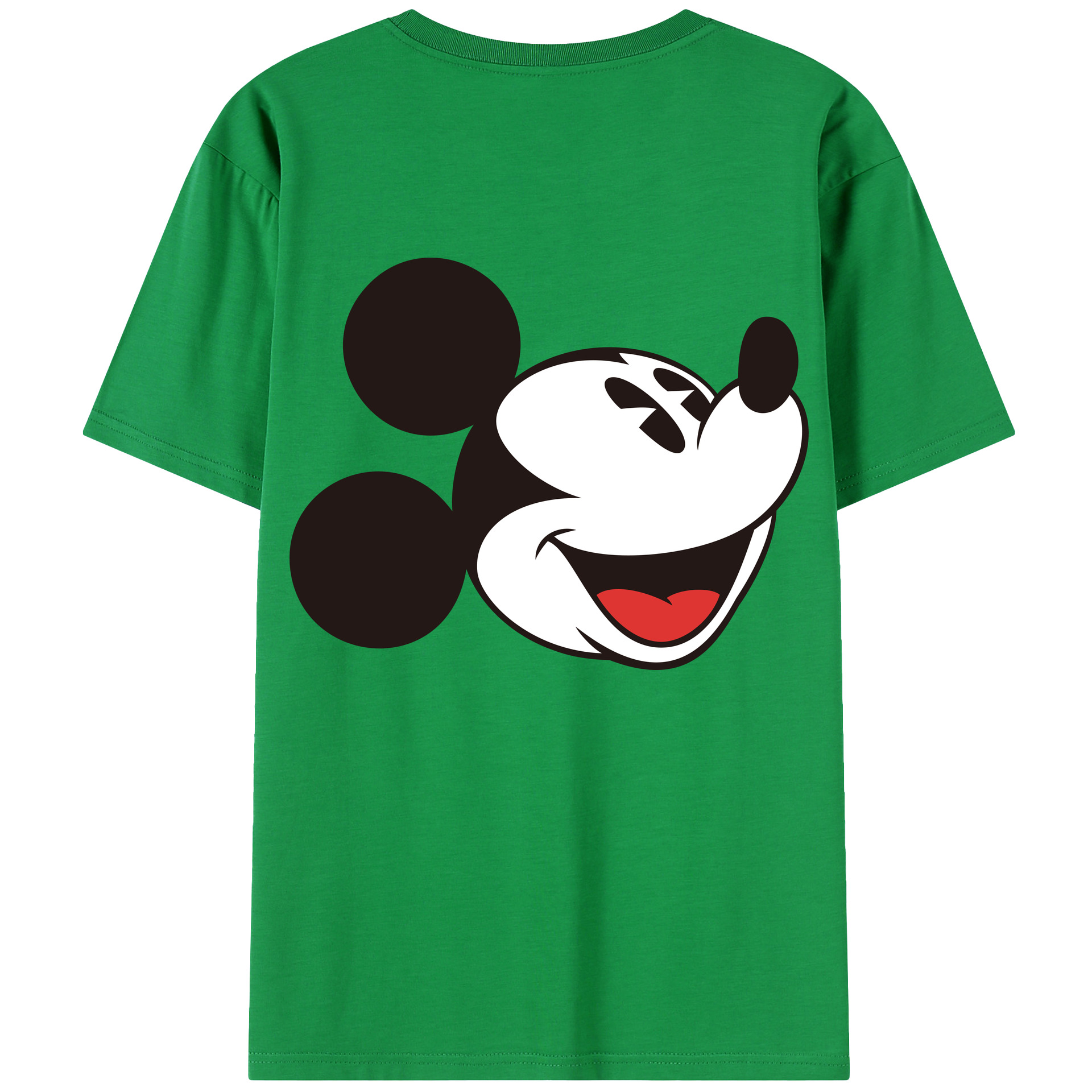 （画像用） ミッキーマウス Mickey Mouse 綿100％半袖Tシャツ（背面プリント）