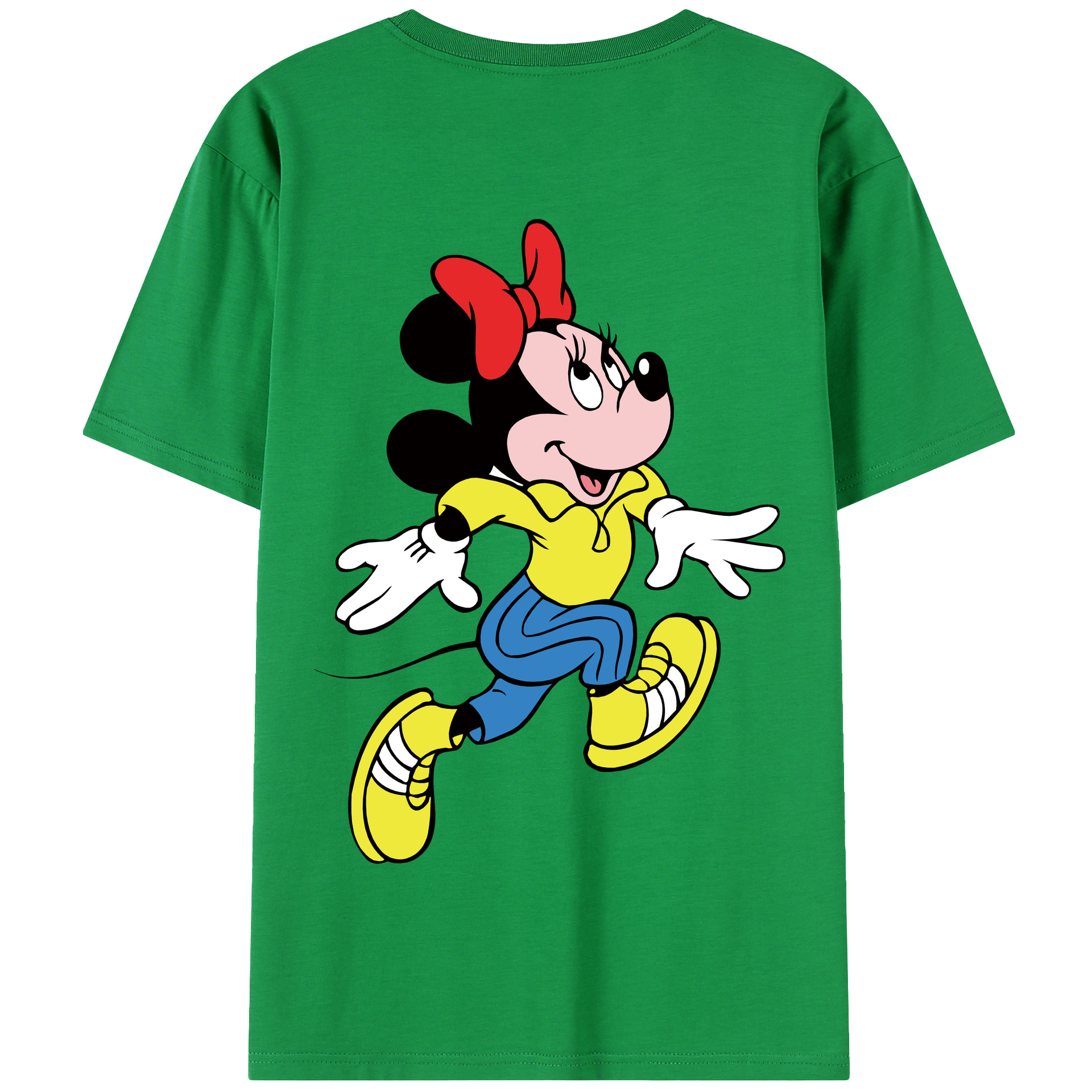 （画像用） ミッキーマウス Mickey Mouse 綿100％半袖Tシャツ（背面プリント）