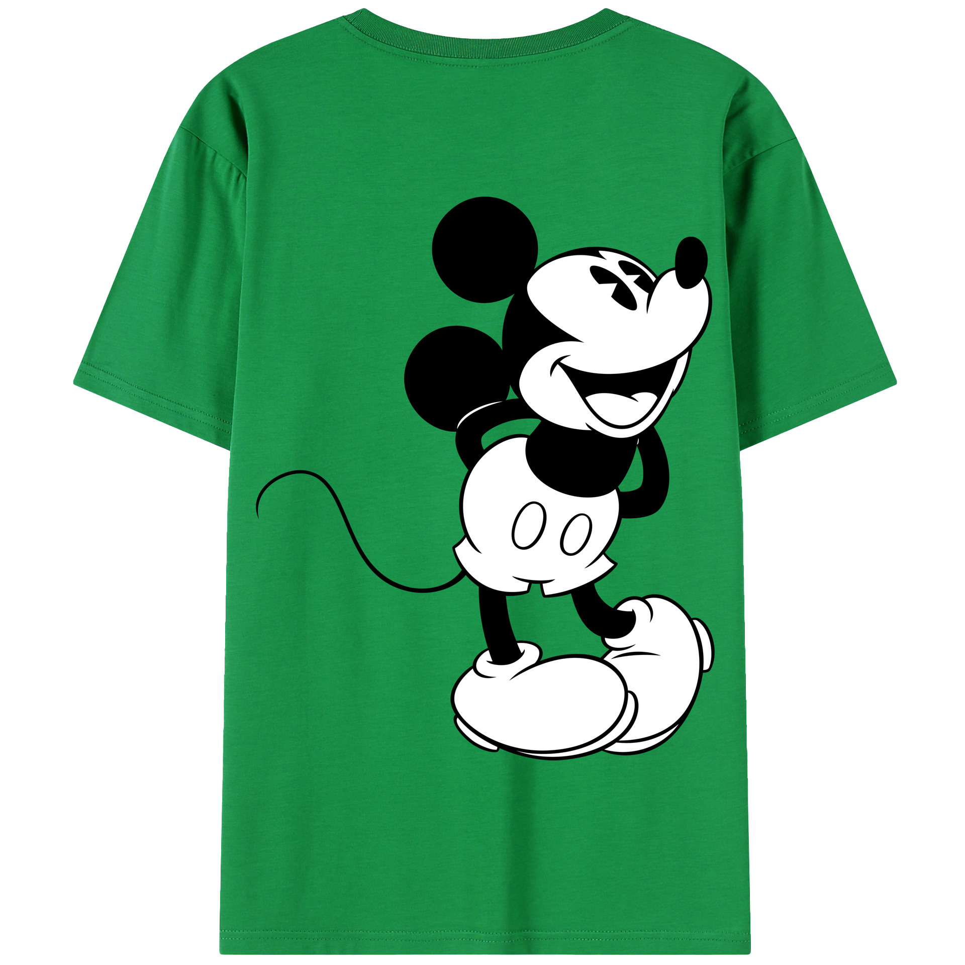（画像用） ミッキーマウス Mickey Mouse 綿100％半袖Tシャツ（背面プリント）