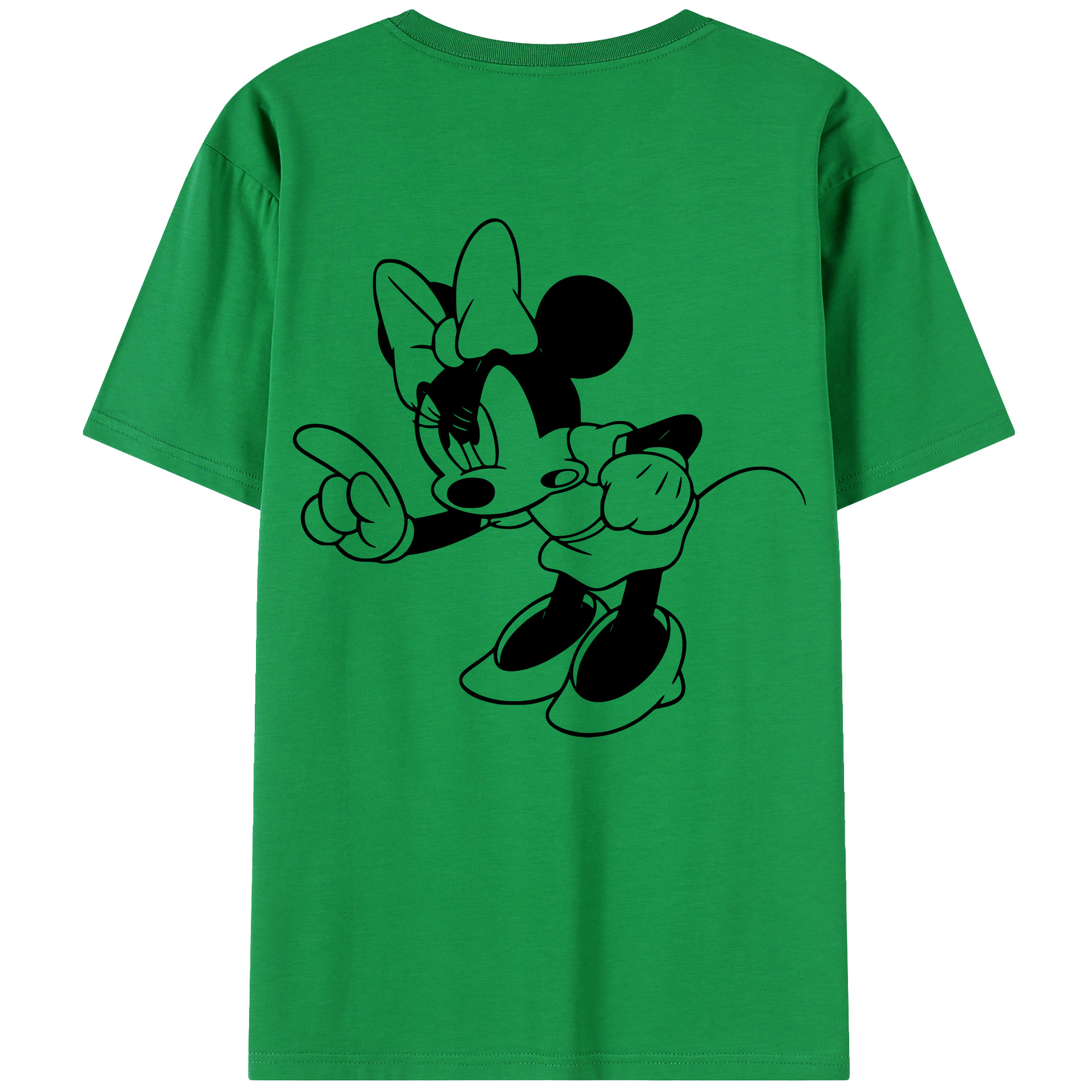 （画像用） ミッキーマウス Mickey Mouse 綿100％半袖Tシャツ（背面プリント）