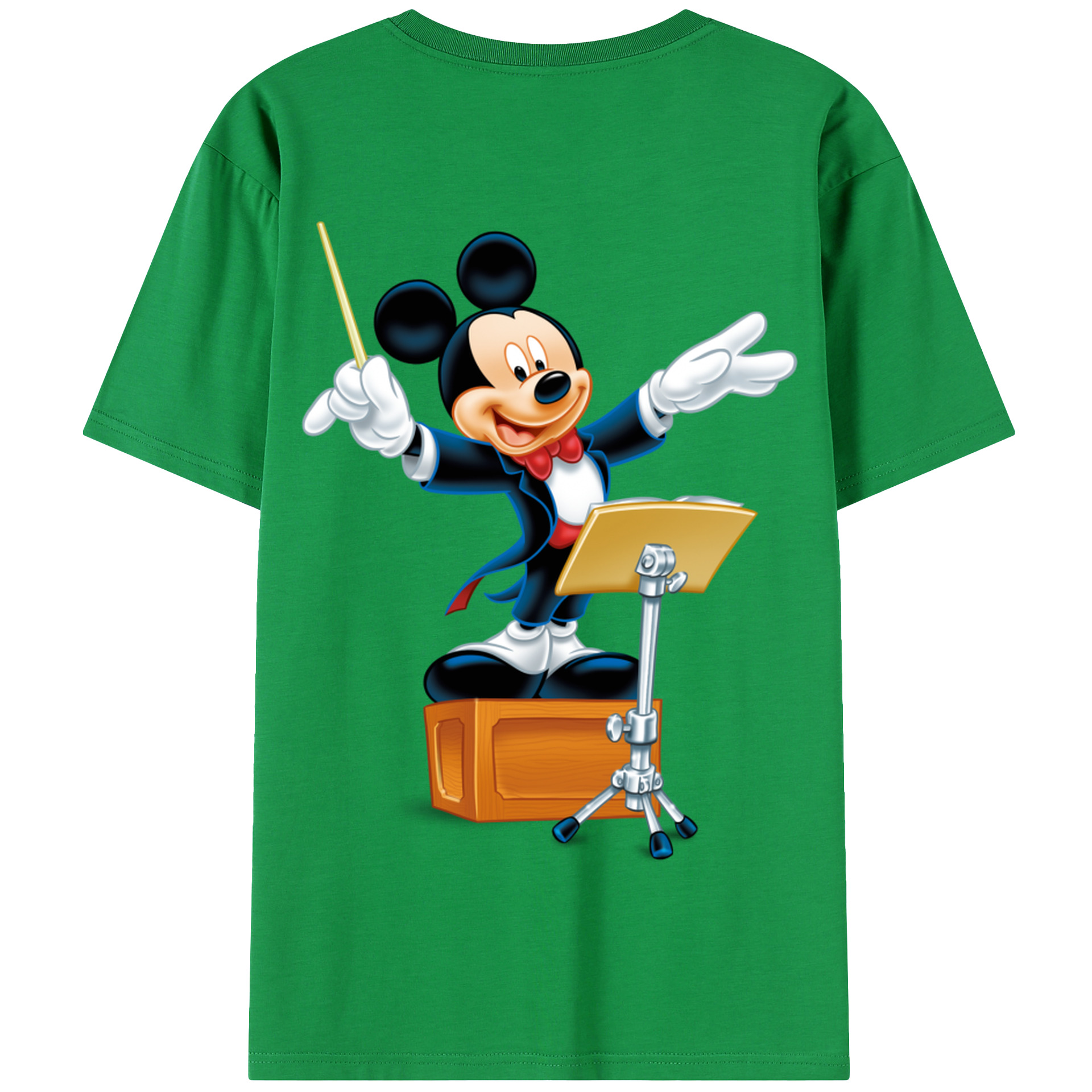 （画像用） ミッキーマウス Mickey Mouse 綿100％半袖Tシャツ（背面プリント）