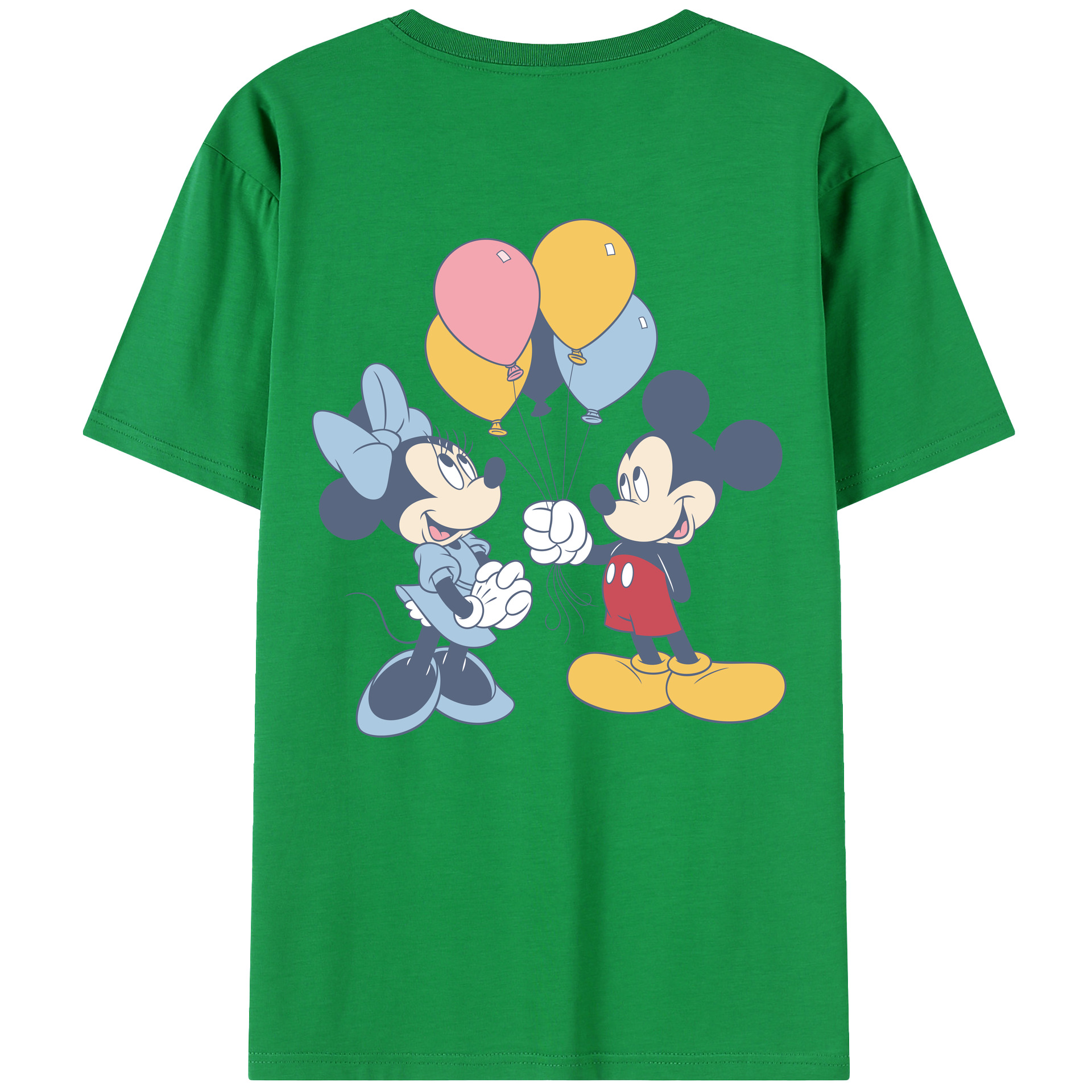 （画像用） ミッキーマウス Mickey Mouse 綿100％半袖Tシャツ（背面プリント）