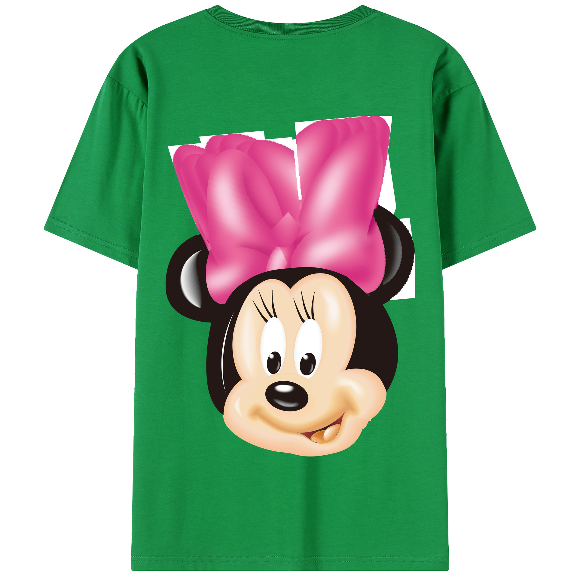 （画像用） ミッキーマウス Mickey Mouse 綿100％半袖Tシャツ（背面プリント）